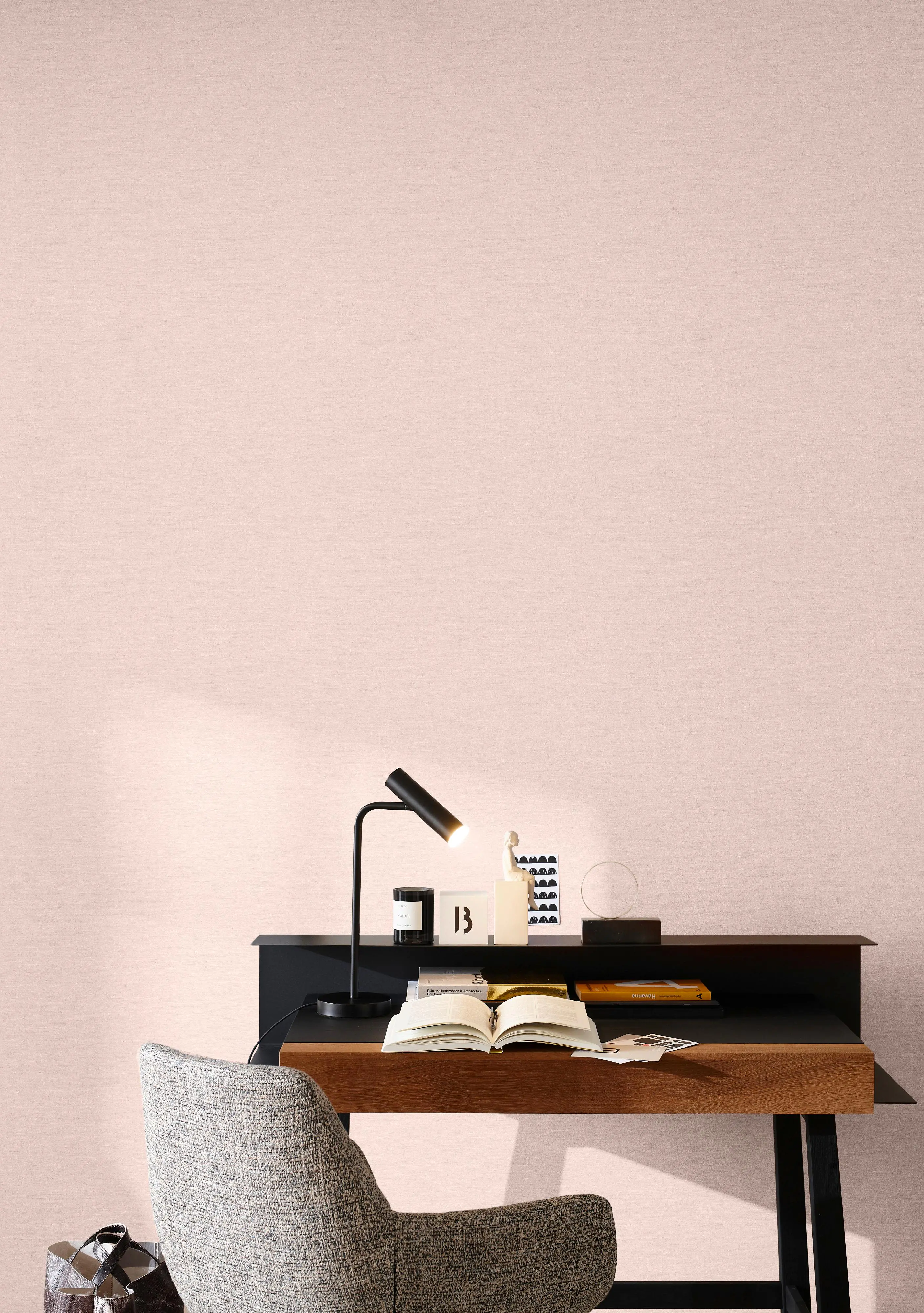 Schöner Wohnen Vliestapete Uni rose 10,05 x 0,53 m