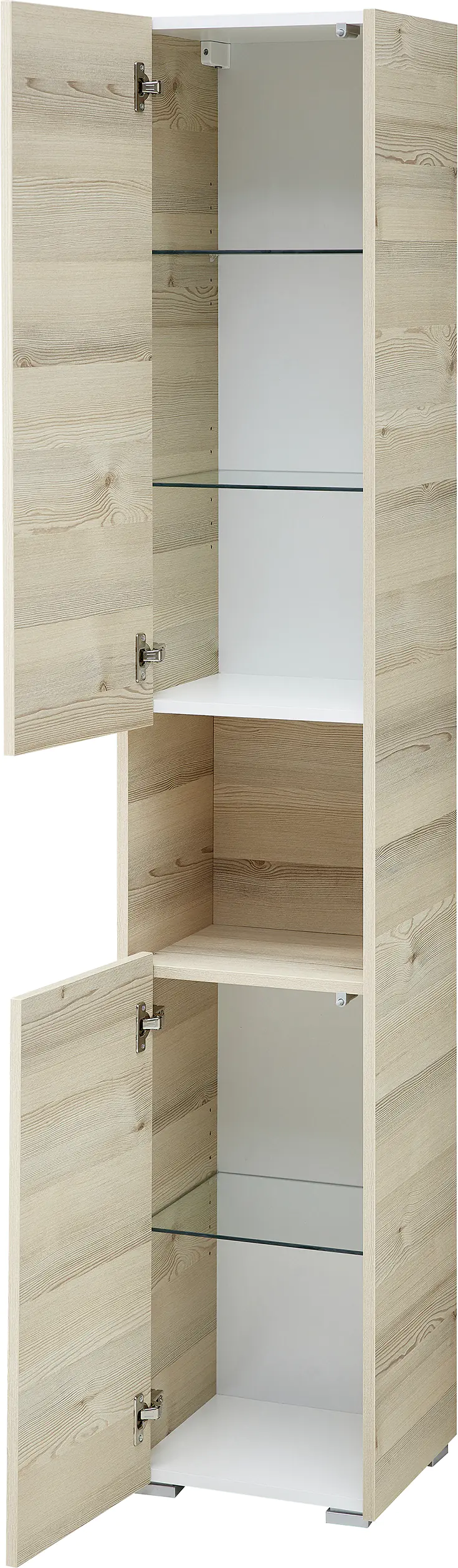 Pelipal Hochschrank Quickset 393 Polar Pinie/Akzent Quarzgrau 35 cm