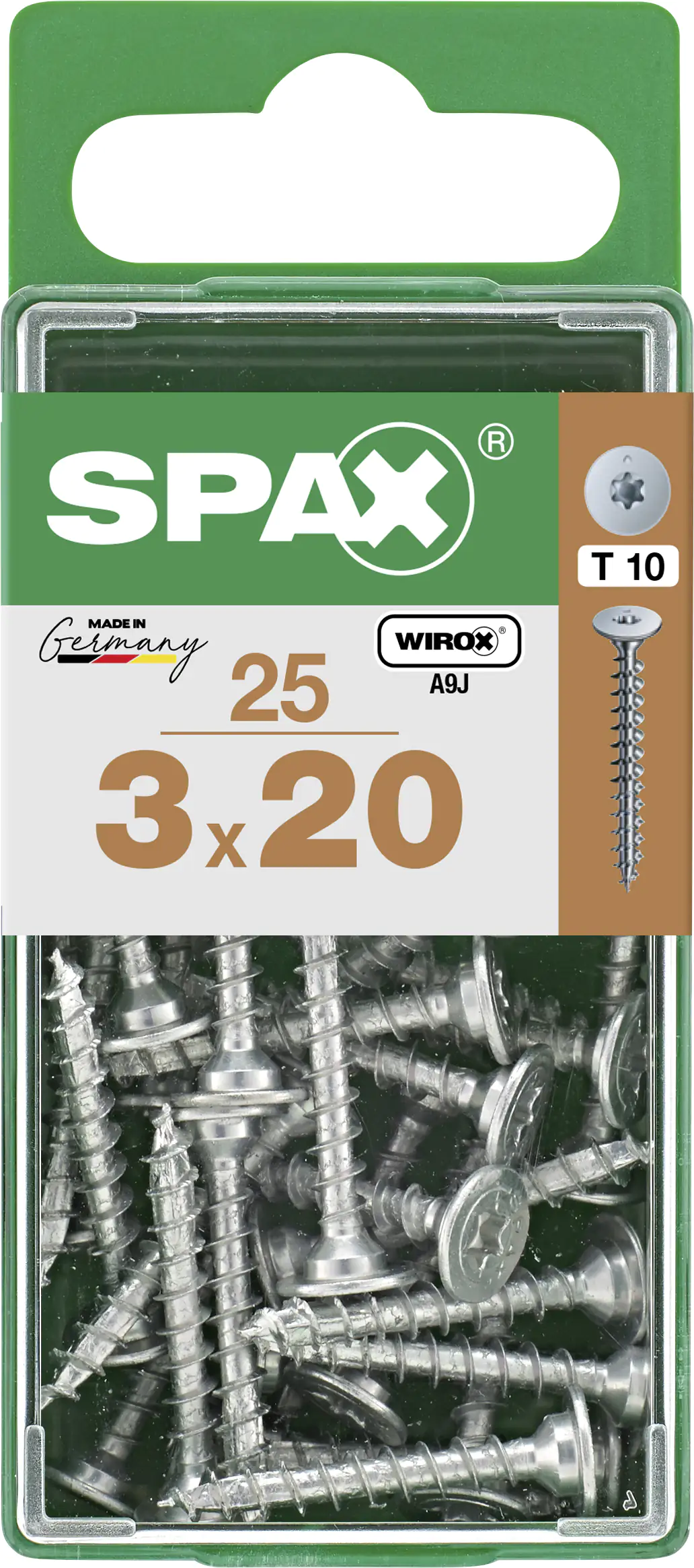 Spax Möbelbauschrauben 3.0 x 20 mm TX 10 - 25 Stk. Spax Möbelbauschrauben 3.0 x 20 mm TX 10 - 25 Stk.