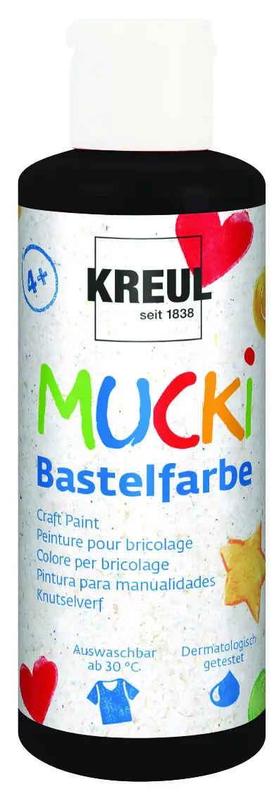 Kreul Mucki Bastelfarbe schwarz 80 ml Kreul Mucki Bastelfarbe schwarz 80 ml