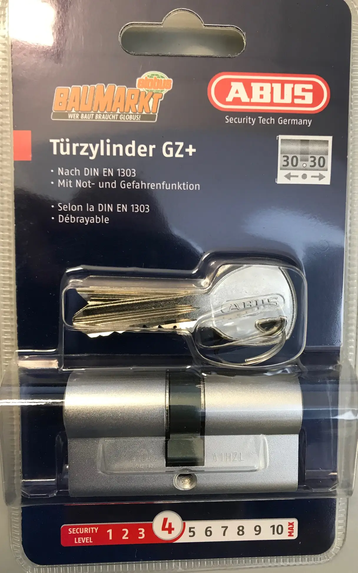 Abus Profilzylinder GZ+ 30/30 mm