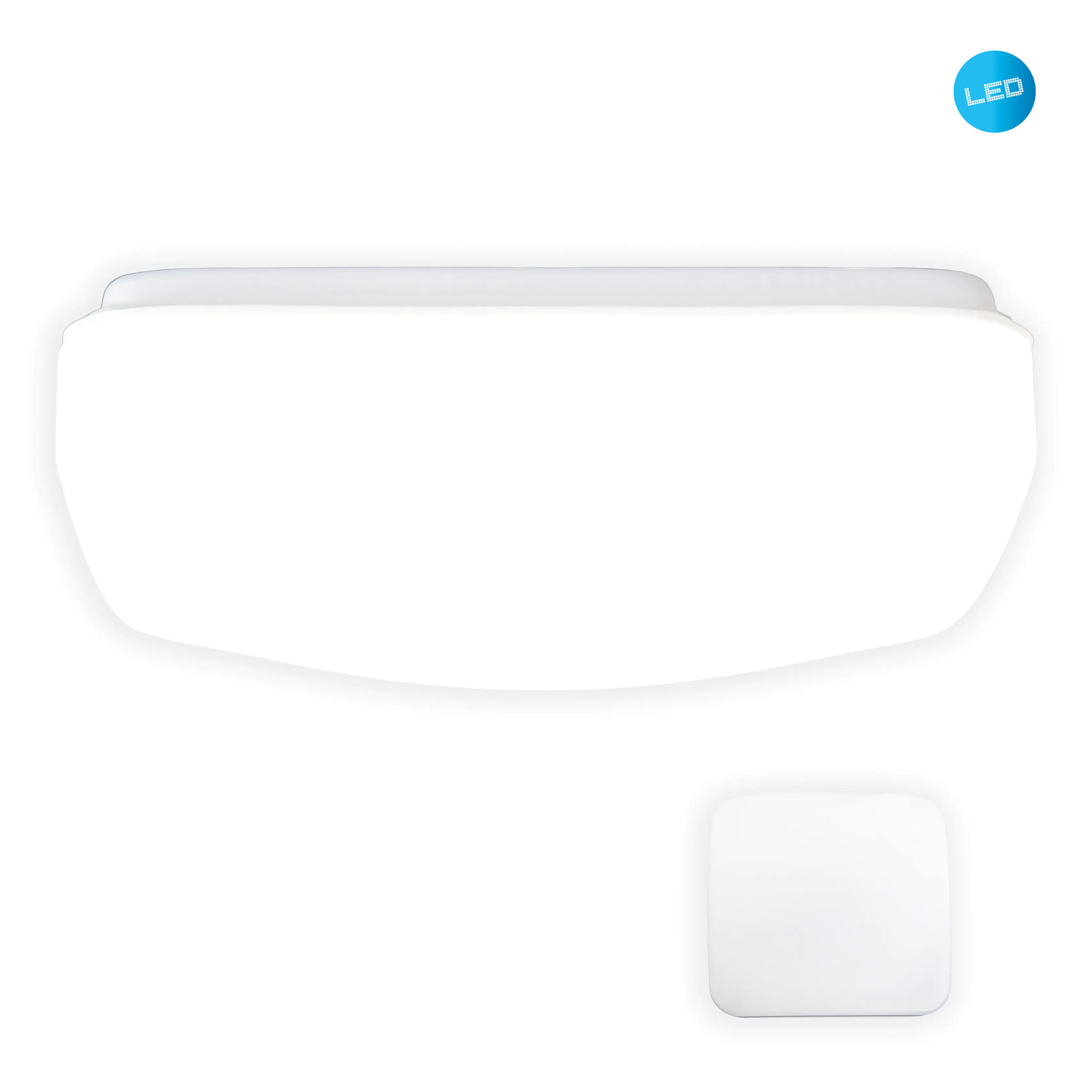 LED Kellerleuchte Levi eckig 22 cm Garagenleuchte, IP 44, weiß LED Kellerleuchte Levi eckig 22 cm Garagenleuchte, IP 44, weiß