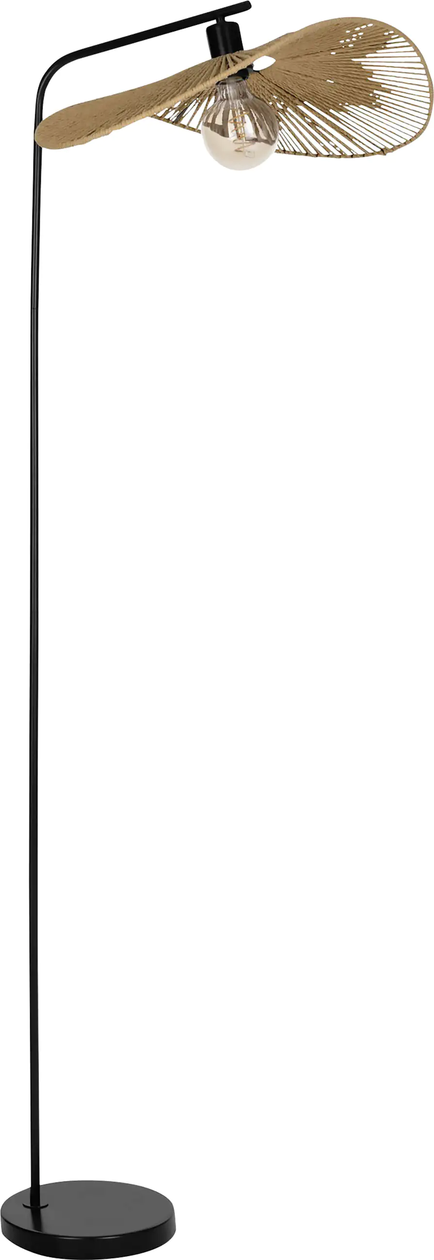 Eglo Stehleuchte Siruela schwarz natur 160 x 48 x 56 cm E27 Eglo Stehleuchte Siruela schwarz natur 160 x 48 x 56 cm E27