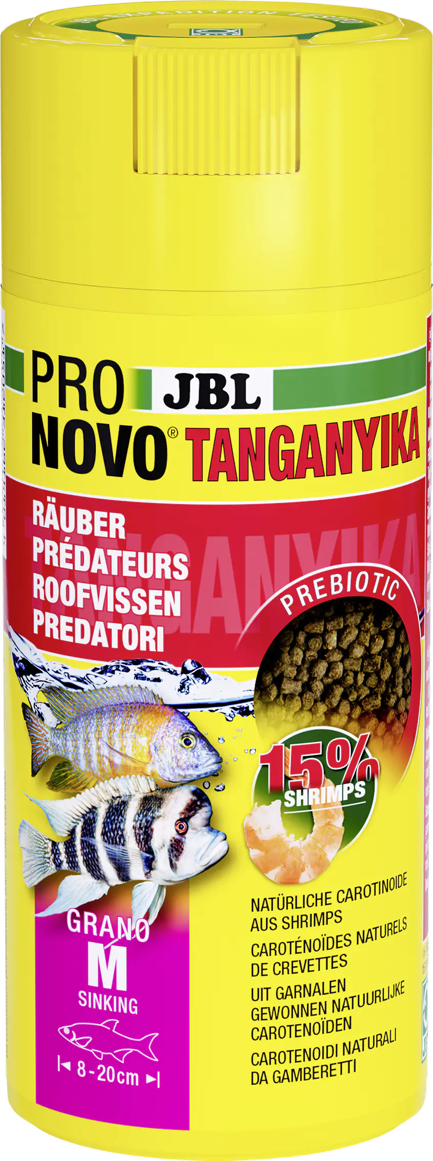 JBL Fischfutter Pronovo Tanganyika Grano M Fischfuttergranulat 250 ml