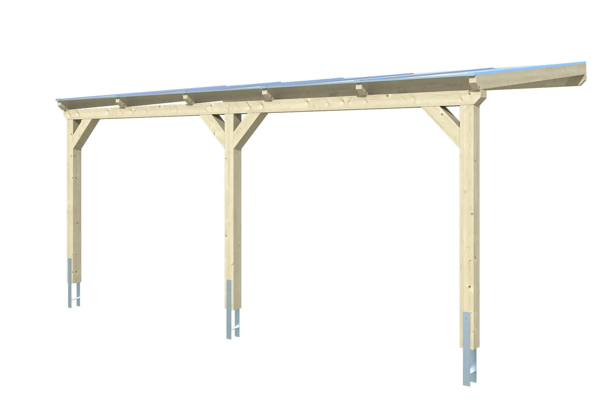 SKAN HOLZ Carport Vogtland 300 x 541 cm, natur