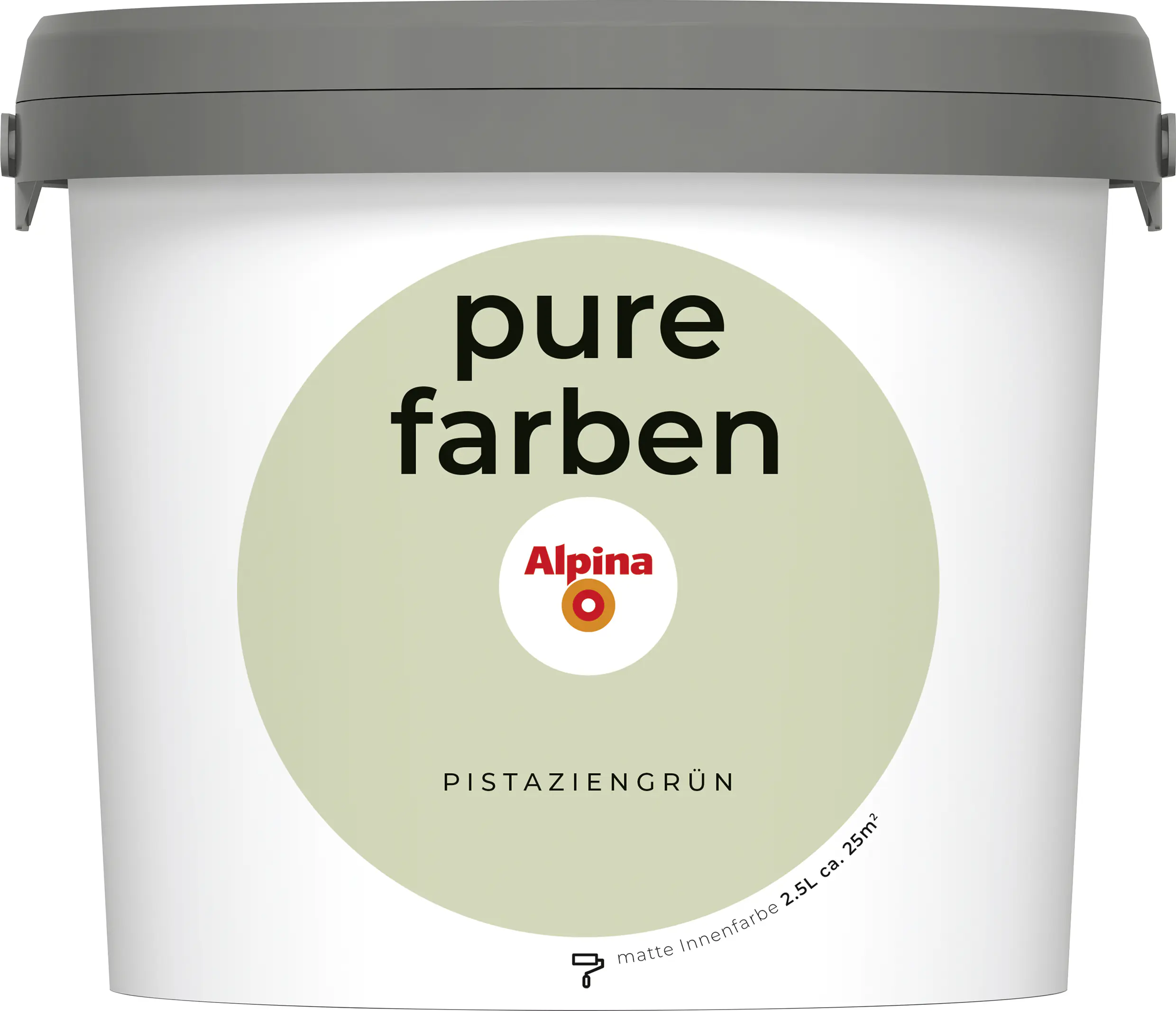 Alpina Pure Farben Wandfarbe pistaziengrün 2,5 L