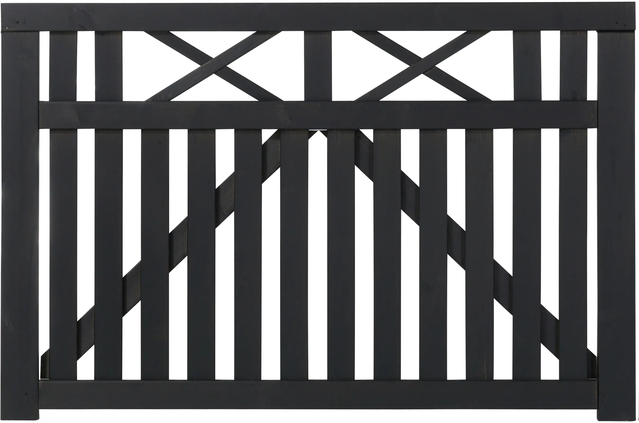 Plus Zauntor Vinesse 150 x 98 cm schwarz