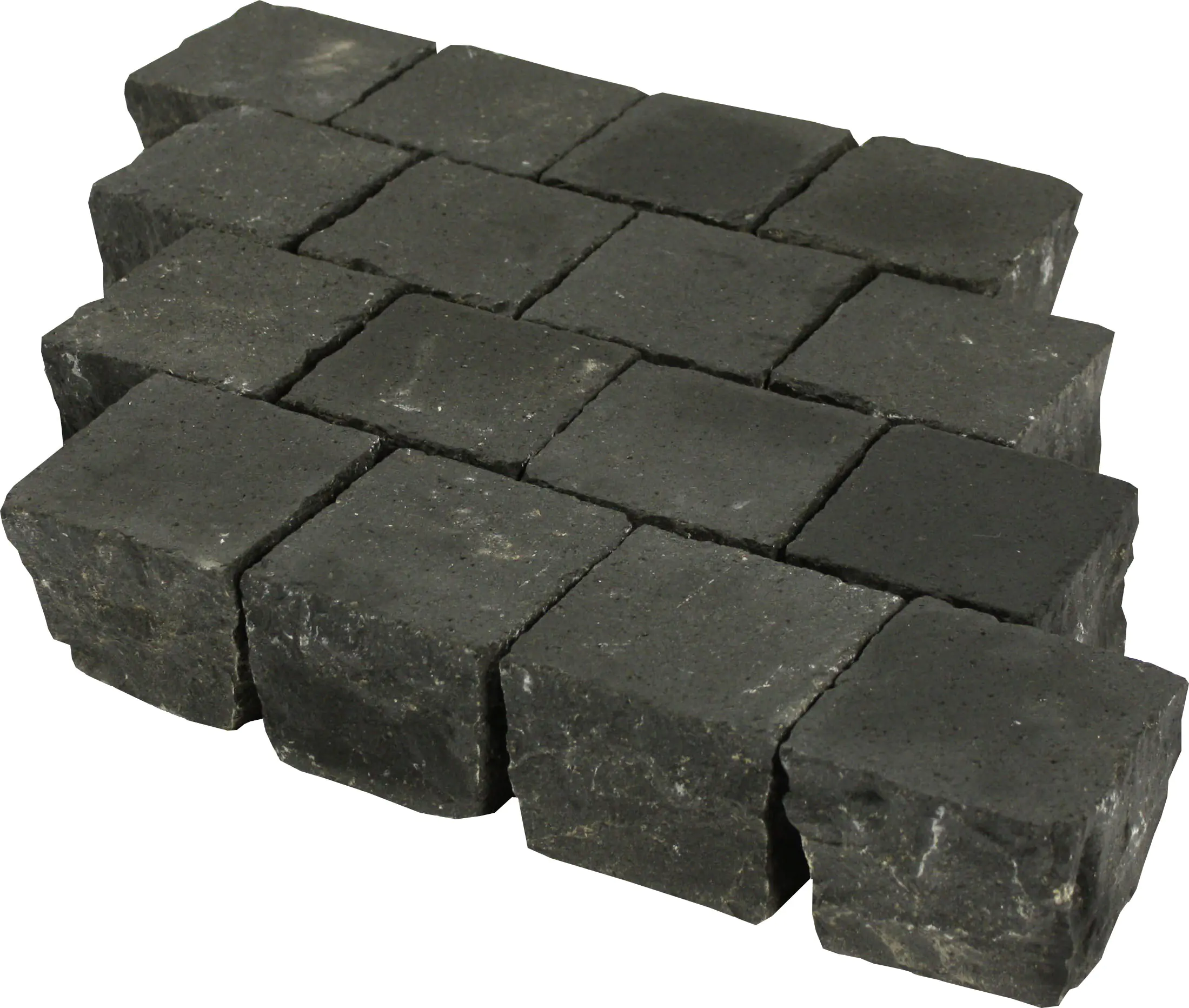 Pflasterstein Basalt 10x10x8cm, anthrazit gestrahlt 