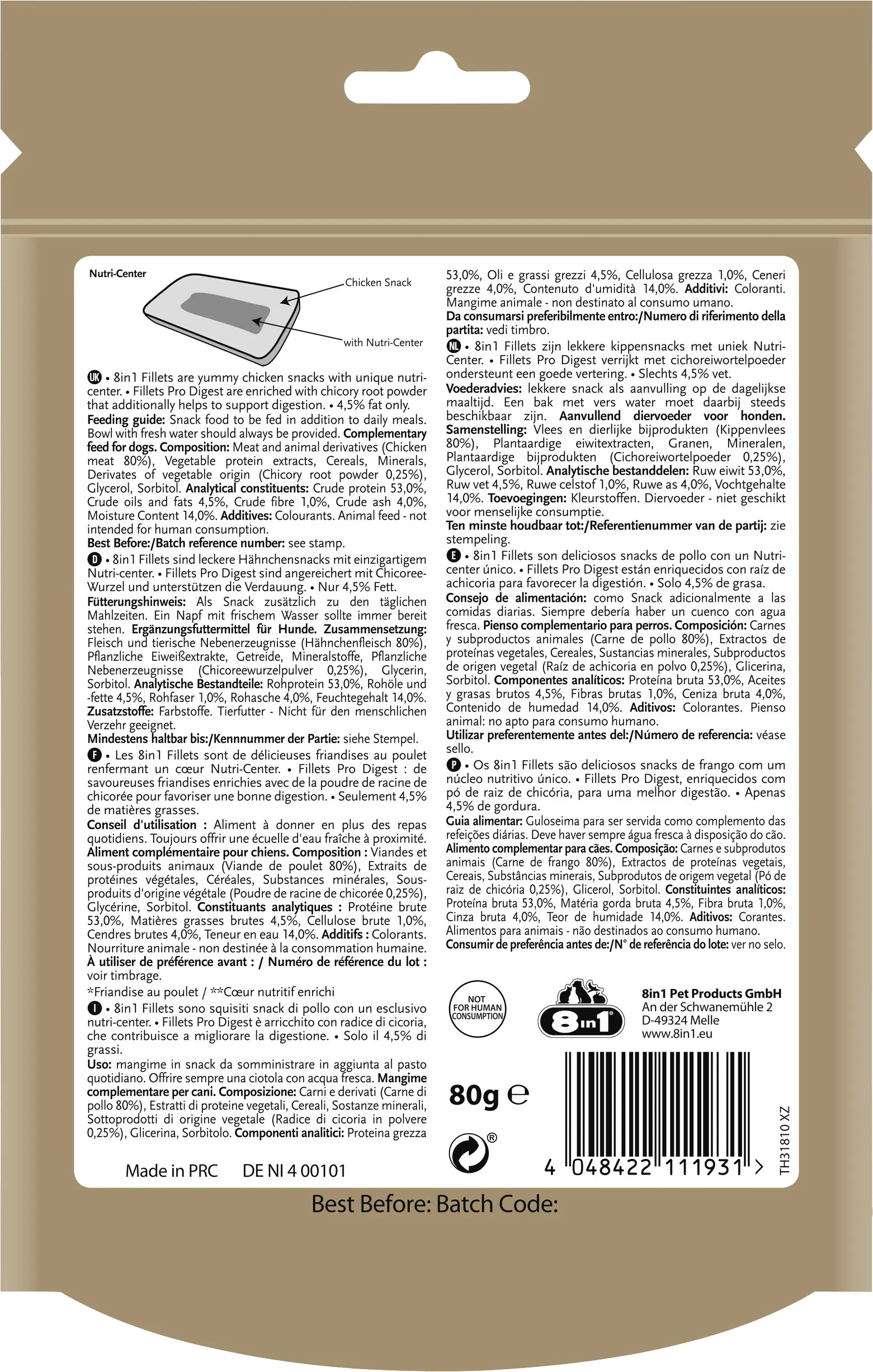 8in1 Hundesnack Fillets Pro Digest S