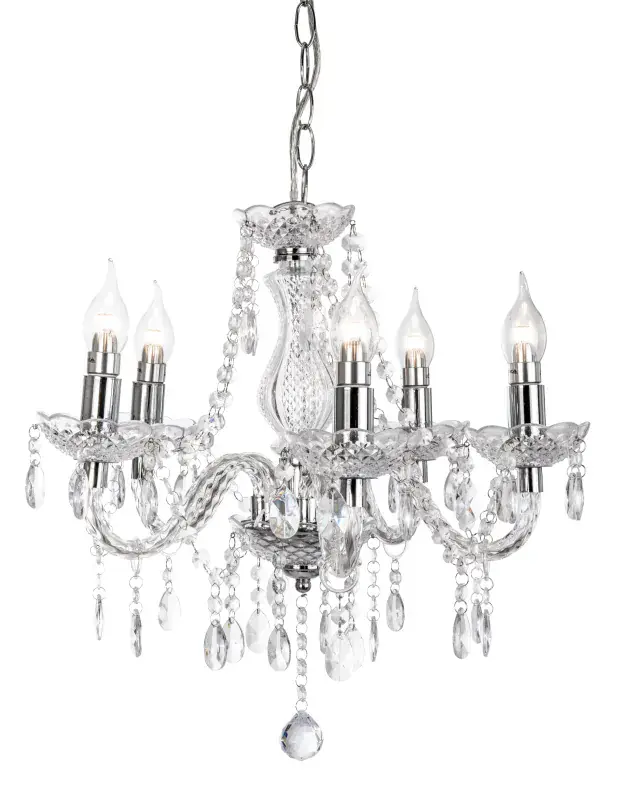 Globo Kronleuchter Marie Ø 48 x 150 cm verchromt