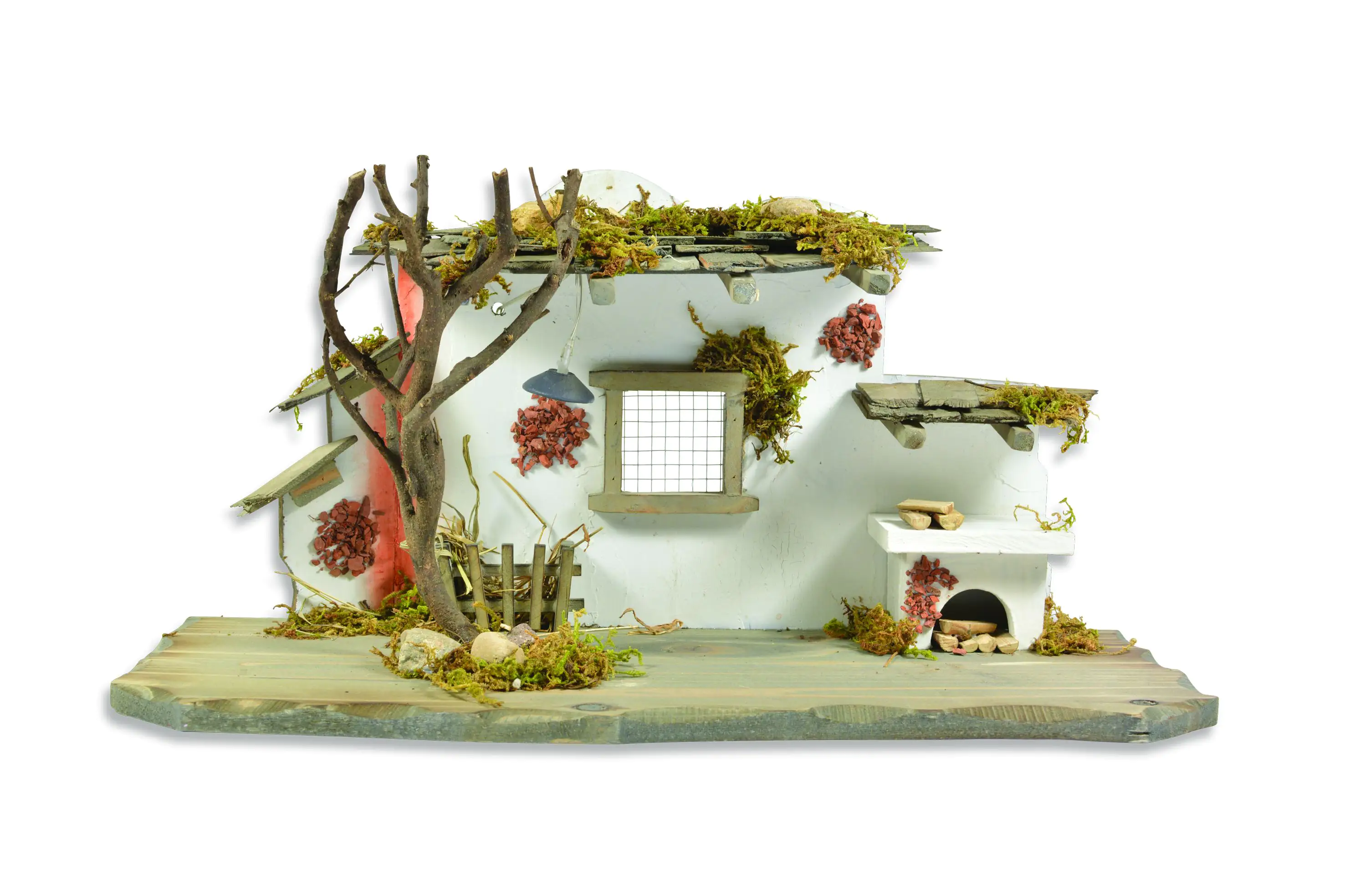 4004942780873 Riffelmacher Krippenstall mit LED-Lampe 45 x 19 x 23 cm