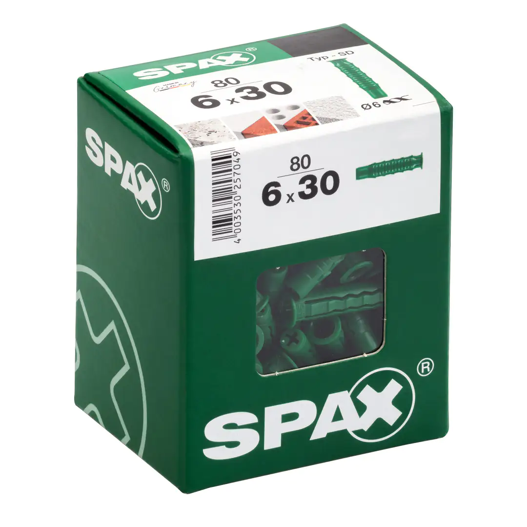 Spax Spreizdübel 6.0 x 30 mm - 80 Stück Spax Spreizdübel 6.0 x 30 mm - 80 Stück