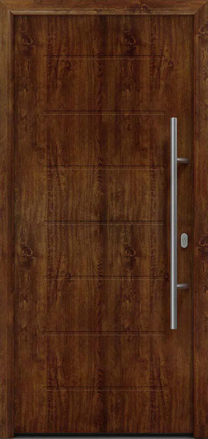 EcoStar Haustür ISOPRO IP 015 dark oak 110 x 210 cm