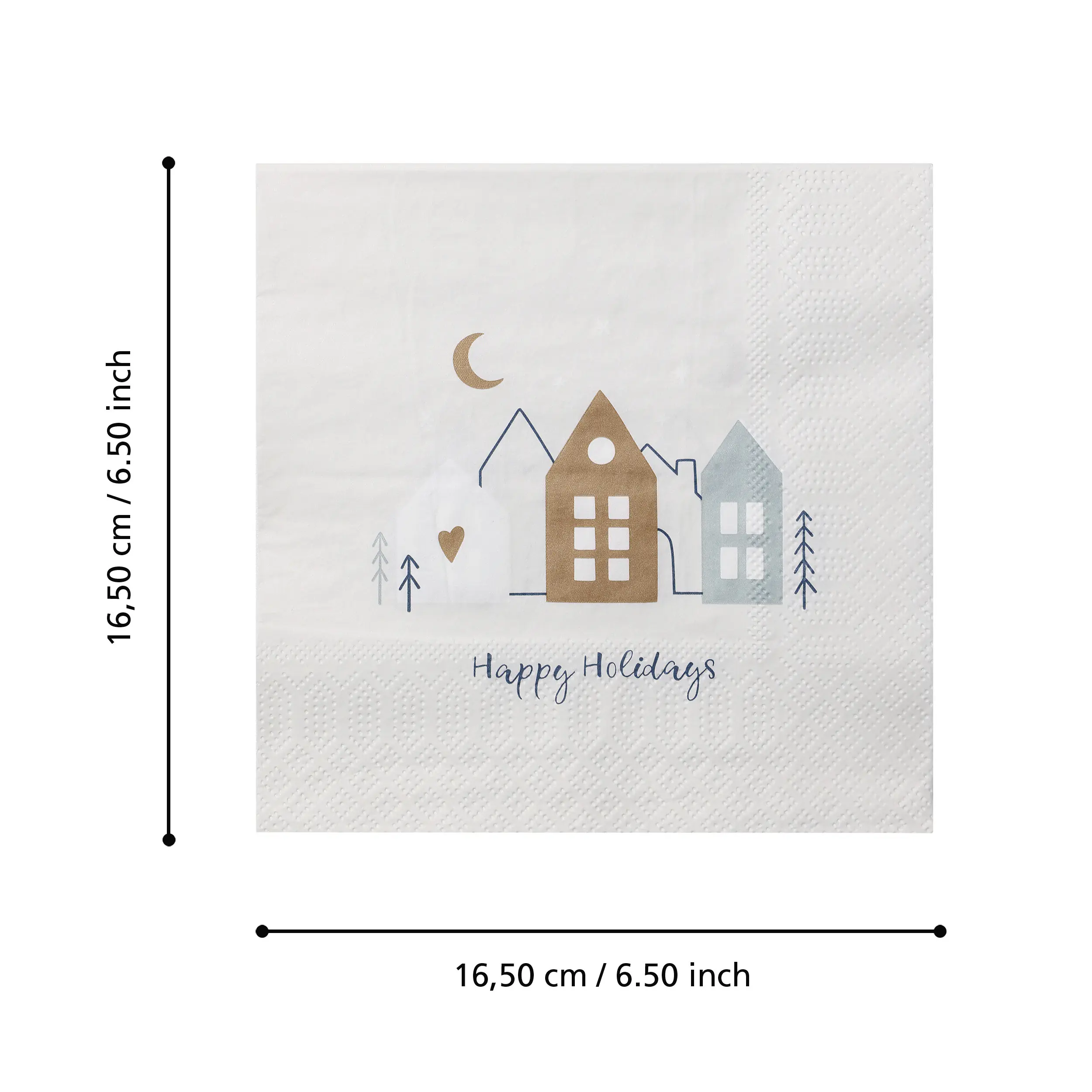 Eglo Servietten Happy Holidays Pasig bunt 16,5 x 16,5 cm - 20er Pack
