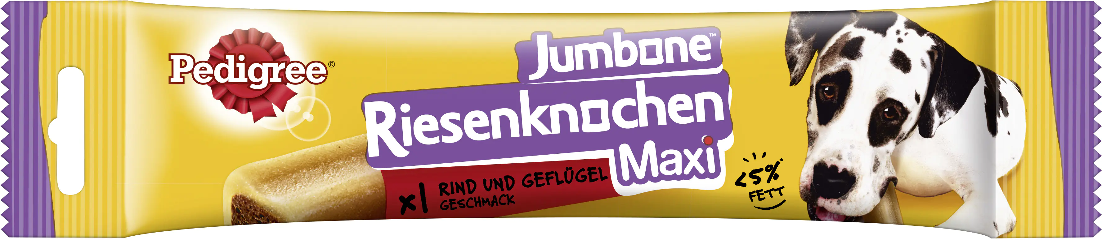 Pedigree Hundesnack Jumbone Riesenknochen mit Rind und Geflügel Pedigree Hundesnack Jumbone Riesenknochen mit Rind und Geflügel