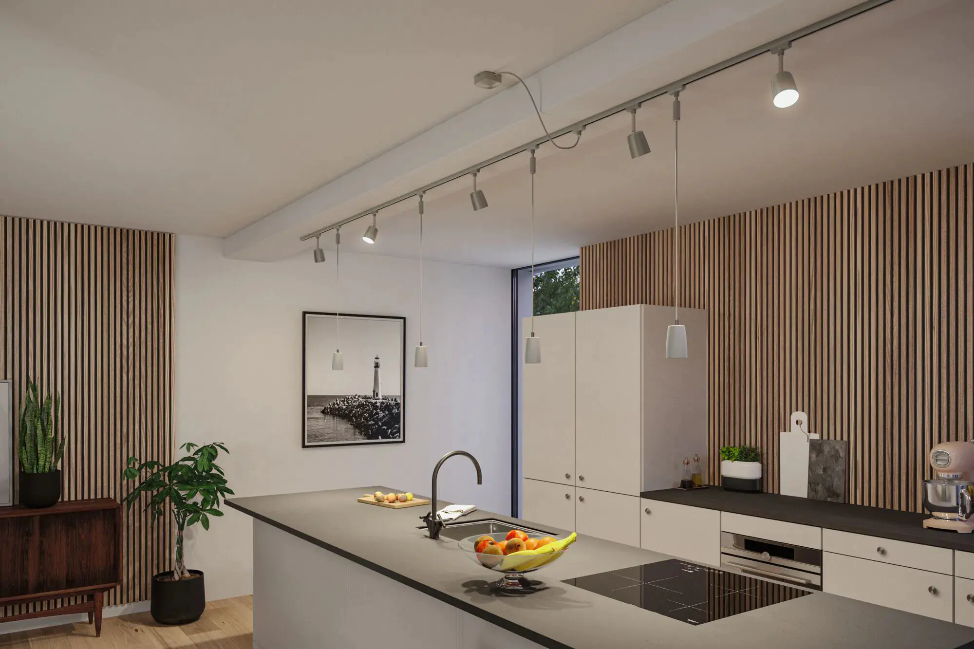 Paulmann U-Rail Kabeleinspeisung 1m, 100W, chrom Paulmann U-Rail Kabeleinspeisung 1m, 100W, chrom