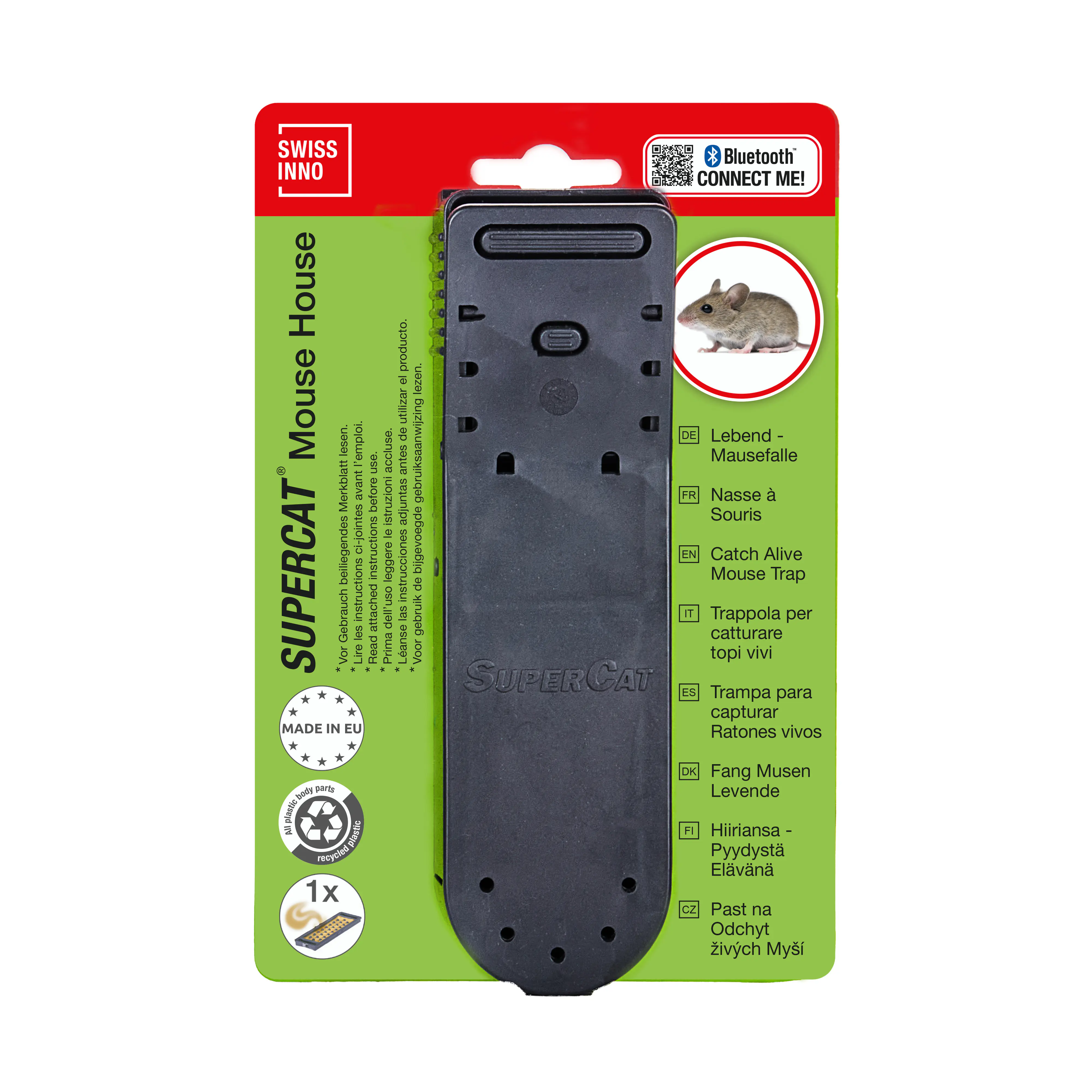 Swissinno SuperCat Lebendfalle MausHaus inkl. Erdnussbutter-Köder Swissinno SuperCat Lebendfalle MausHaus inkl. Erdnussbutter-Köder