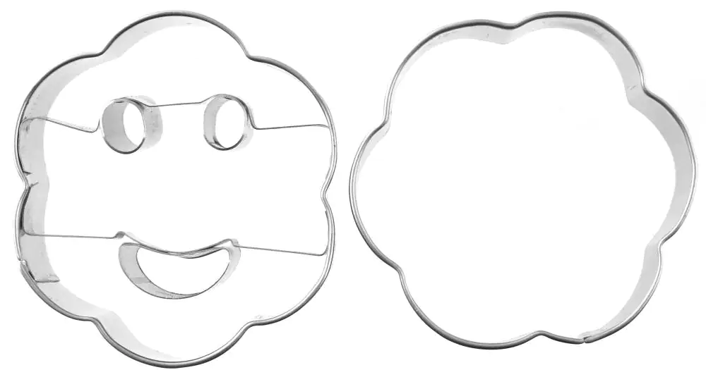 Fackelmann Ausstecher Smiley 6 x 3 cm, 2 Stück