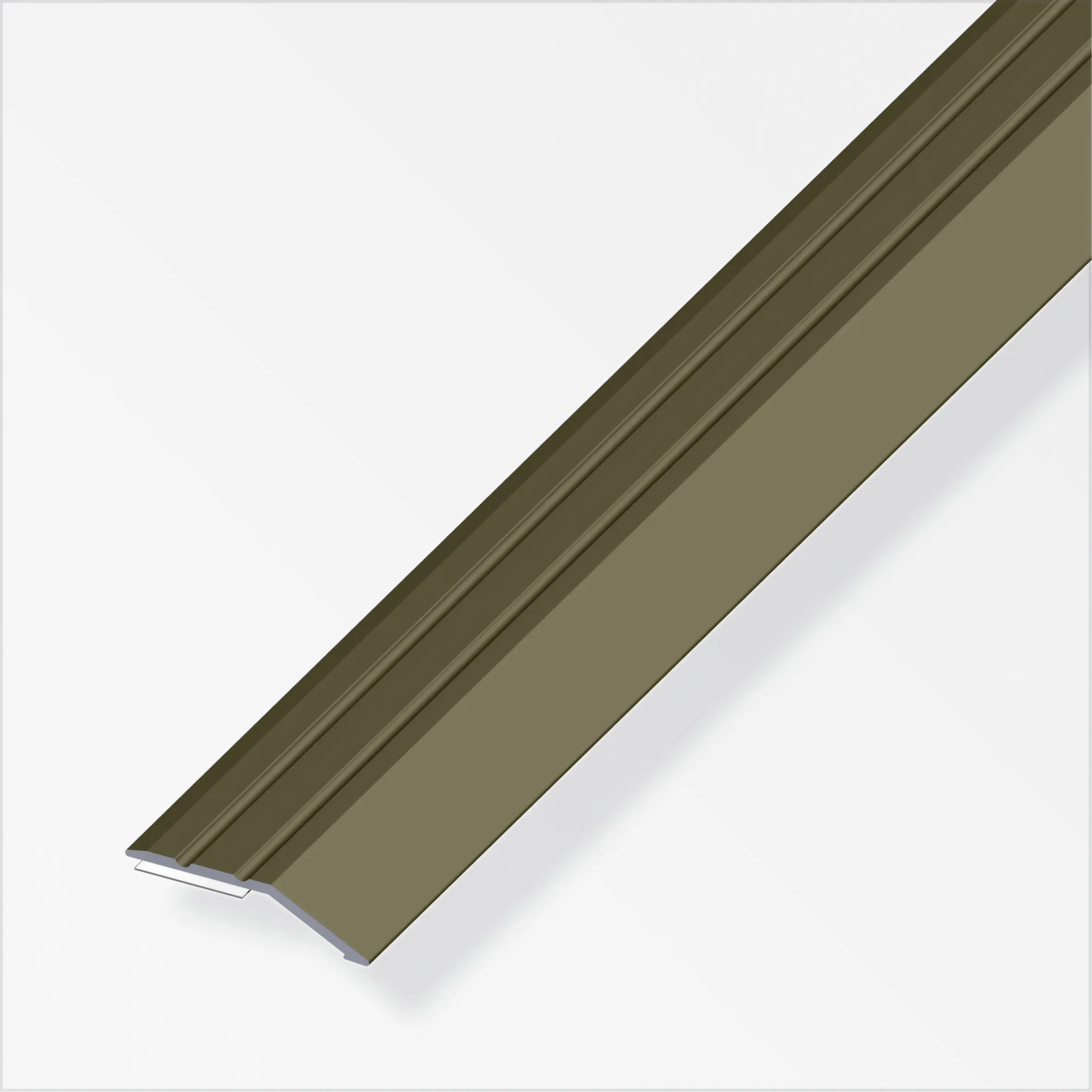 alfer Flachabschlussprofil 1 m, 30 x 5 mm Aluminium eloxiert bronze