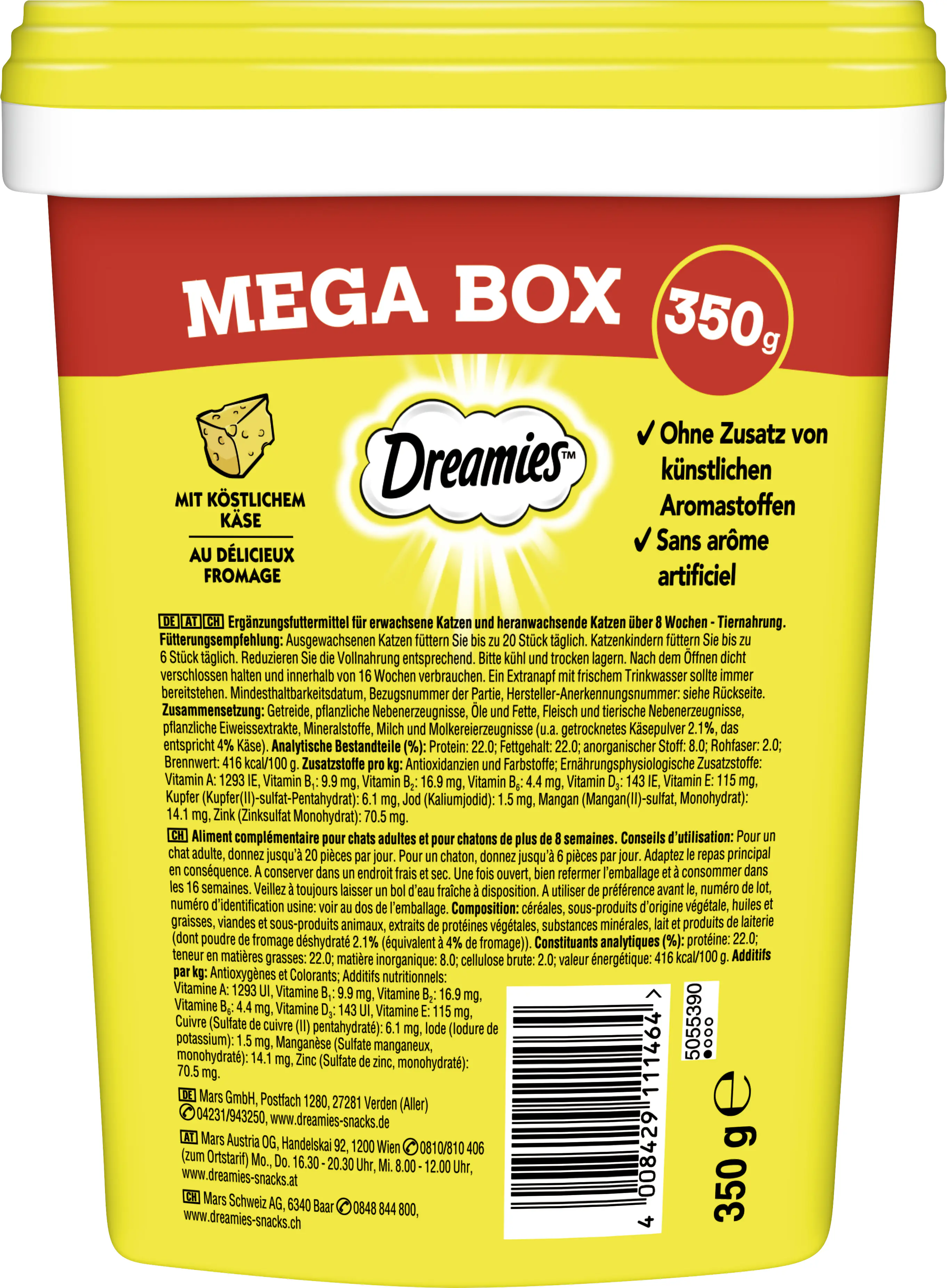Dreamies Mega Box Katzensnack 350 g Käse