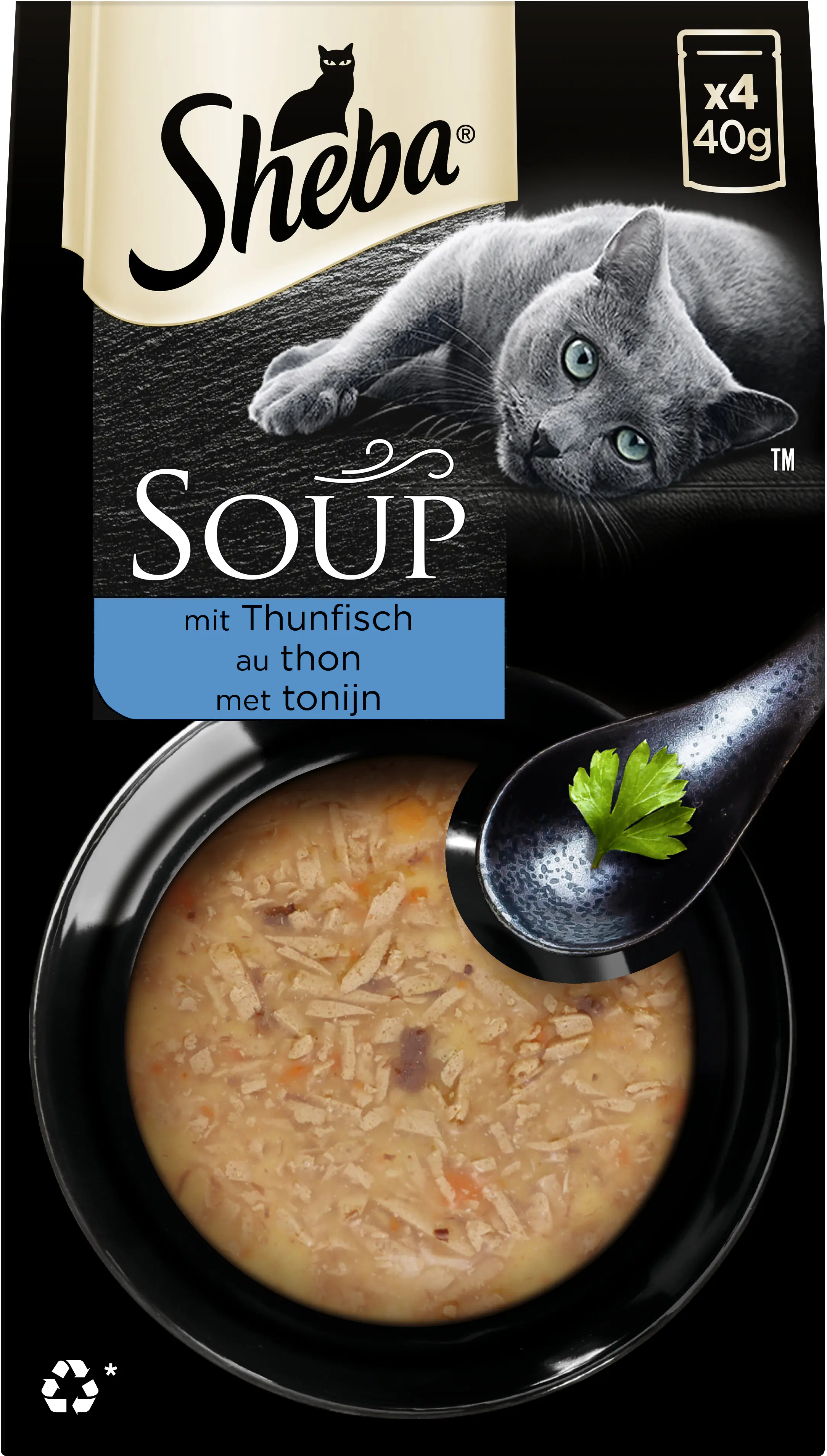 Sheba Soup Katzensuppe Adult 4 x 40 g Thunfisch