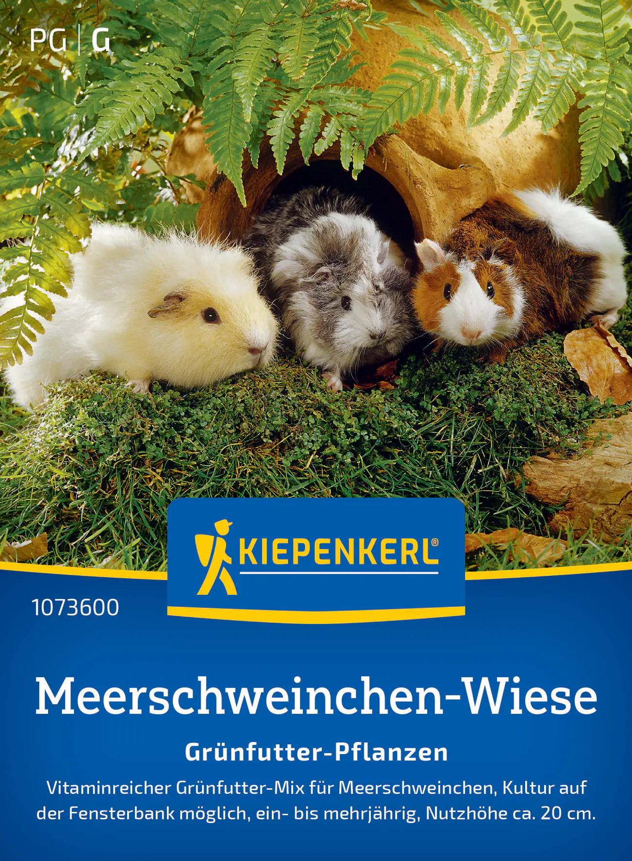 Kiepenkerl Rasensamen Meerschweinchen-Wiesen Grünfutter-Pflanzen für ca. 3 - 5 m²