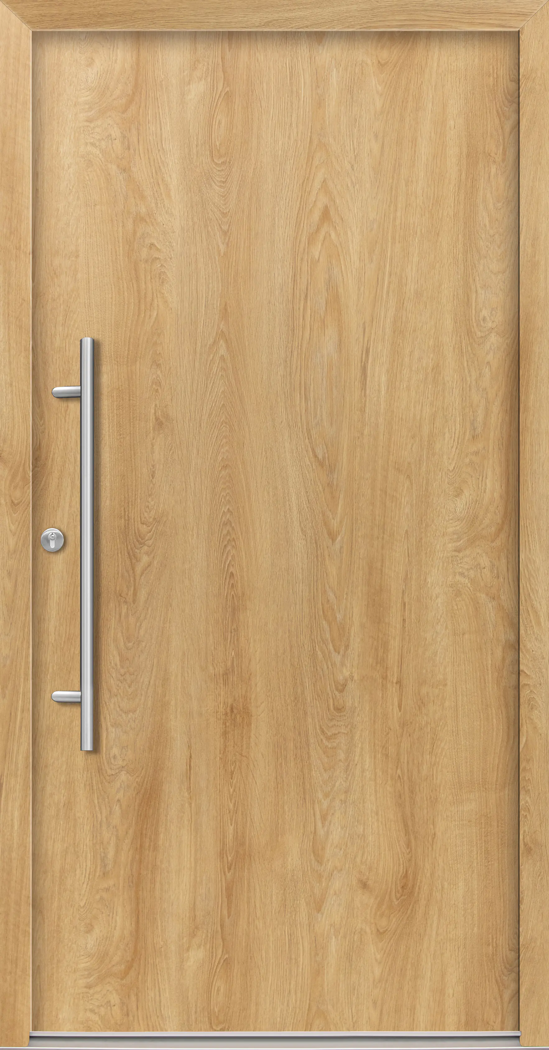 Splendoor Haustür Passivedoor Premium B05 Eiche Natur DIN Links 110 x 210 cm