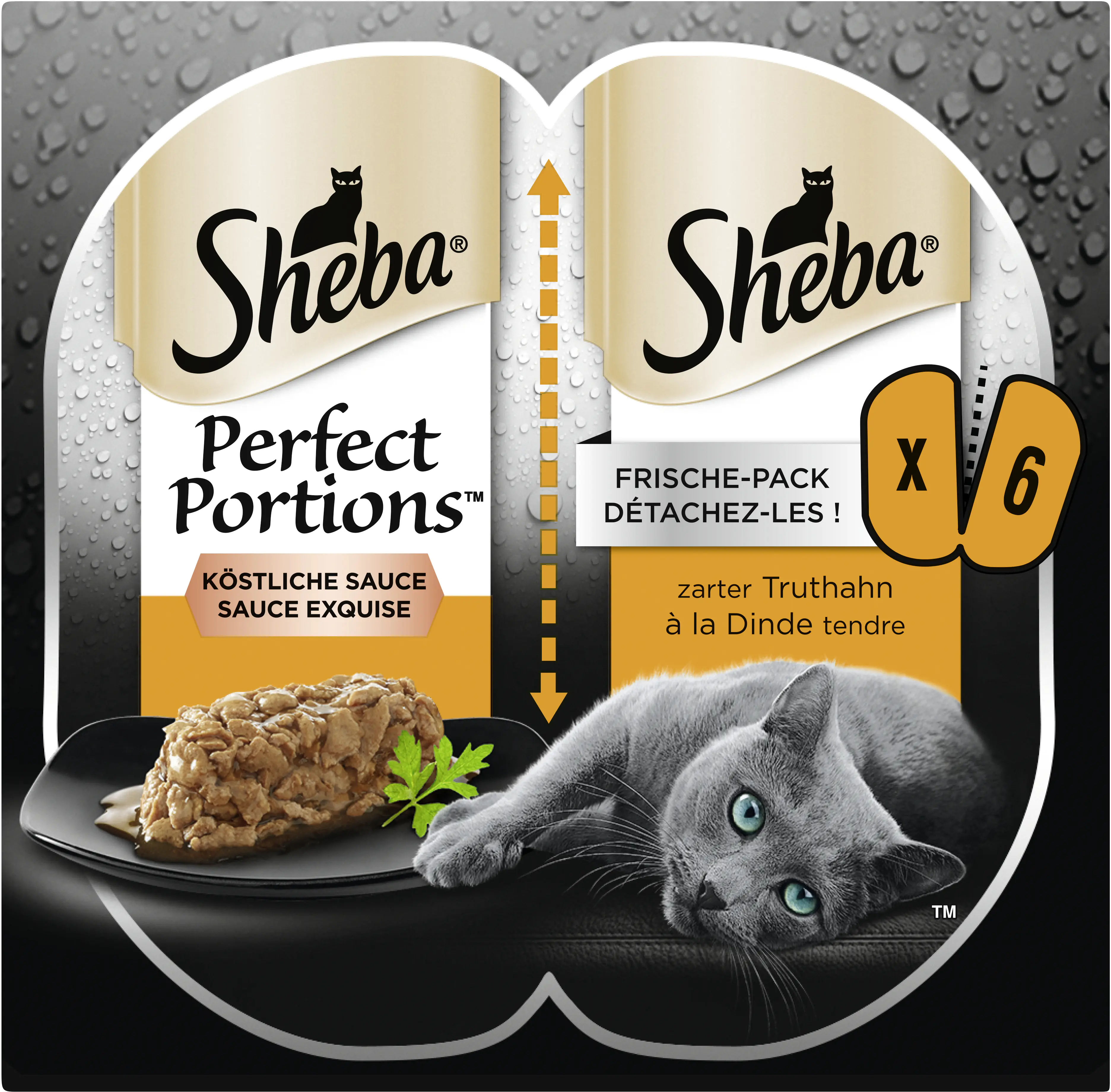 Sheba Perfect Portions Katzennassfutter Adult 6 x 37,5 g Truthahn