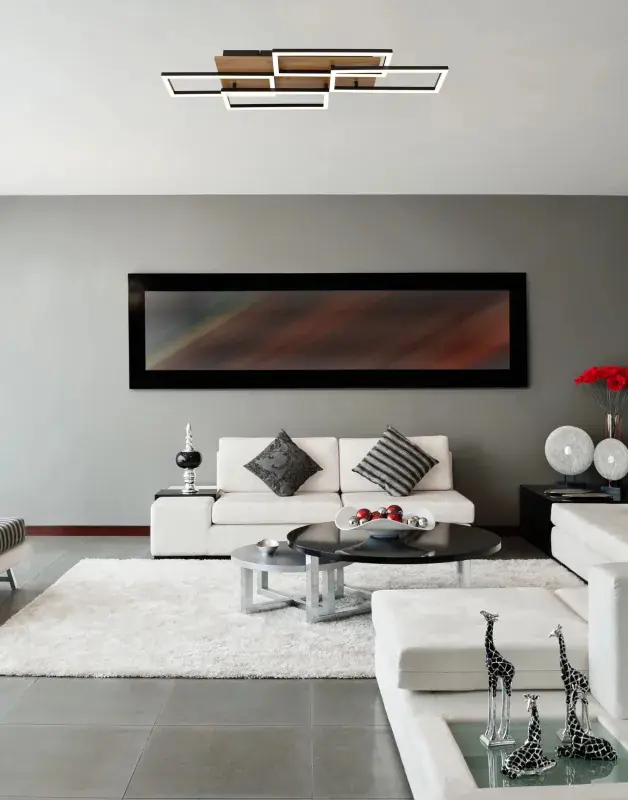 Globo Deckenleuchte Jeffry 87,5 x 32,5 cm L x B schwarz CCT