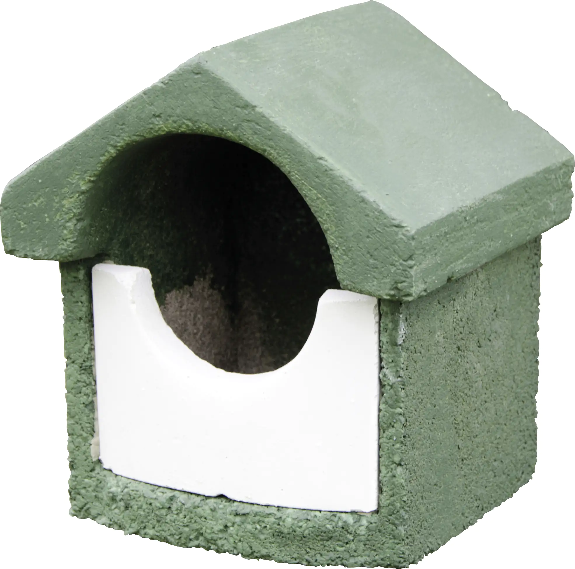 CJ Wildlife Nistkasten Holzbeton grün/weiß LxBxH: 15x17,4x19 cm