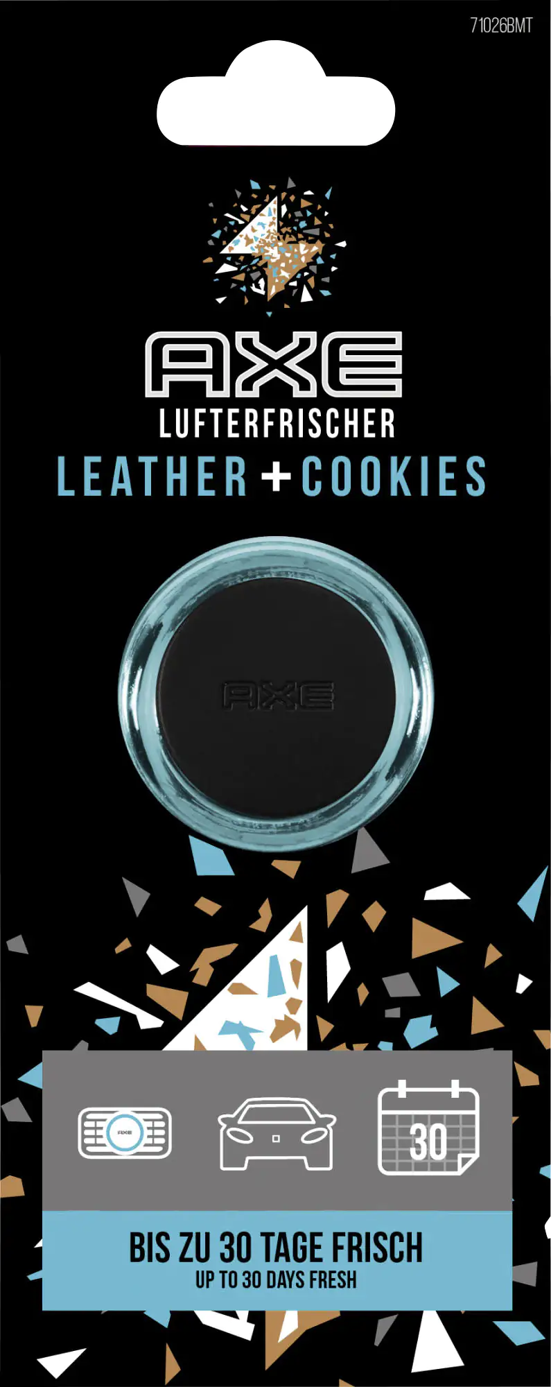 Axe Mini Vent Lufterfrischer Air Freshener Collision Leather & Cookie Axe Mini Vent Lufterfrischer Air Freshener Collision Leather & Cookie