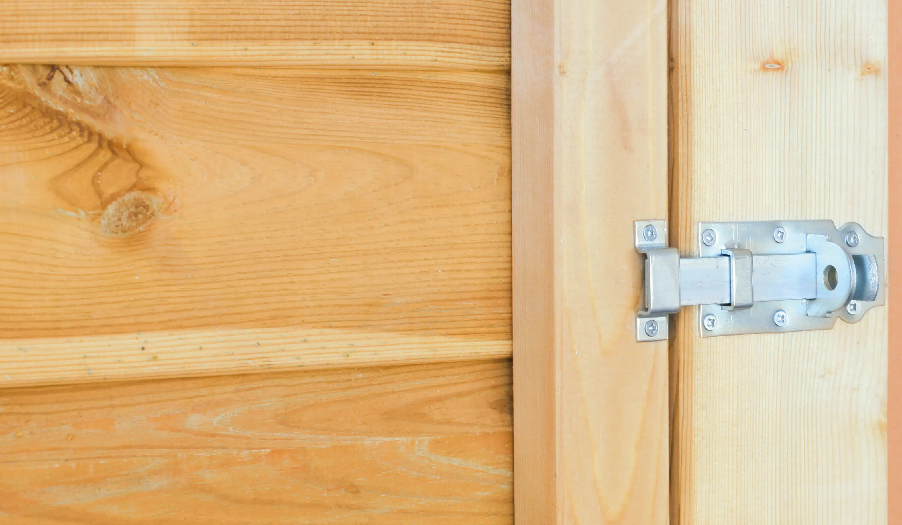 SKAN HOLZ Abstellraum C3 378x164cm, Profilschalung, lasiert in Nussbaum