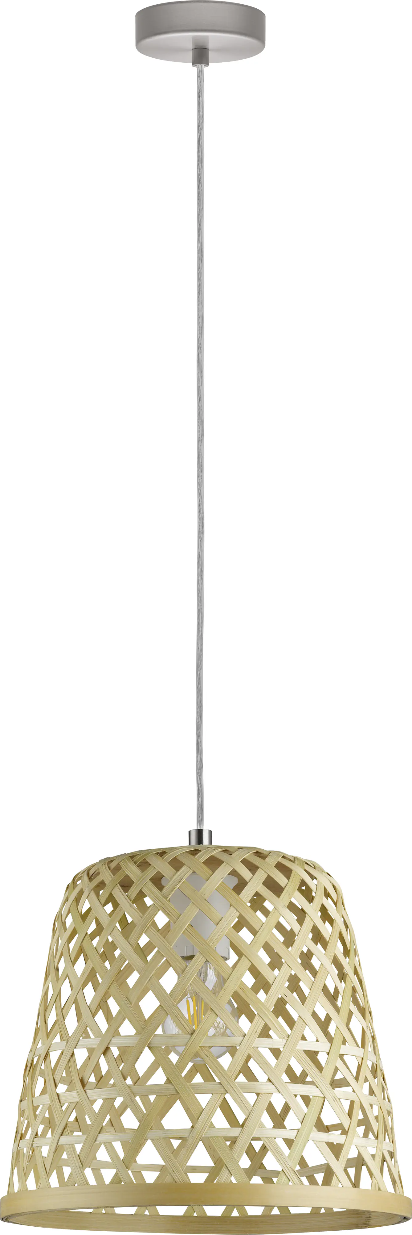 Eglo Pendelleuchte Kirkcolm E27, nickel-matt