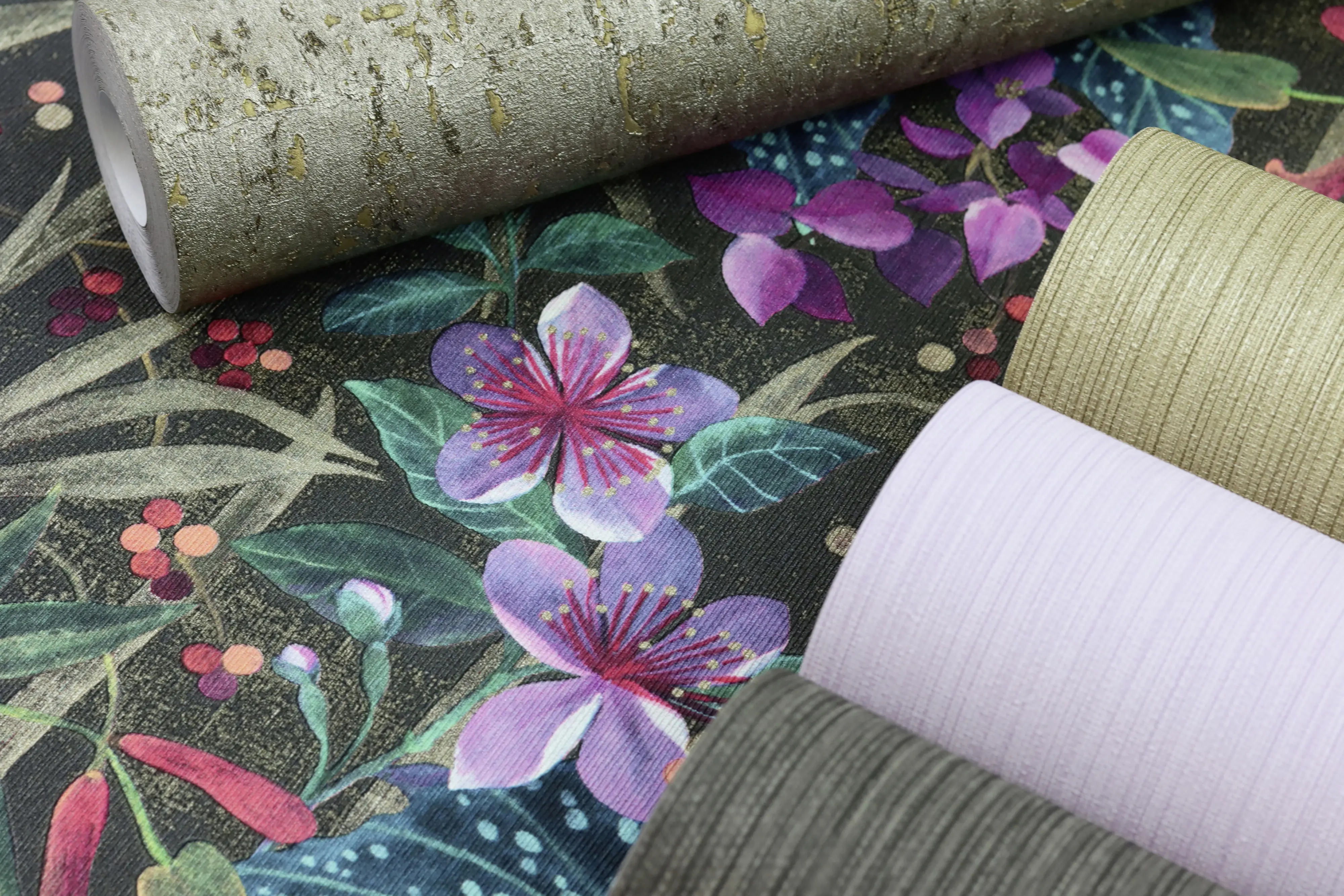 Rasch Vliestapete 537642 Lila-Hell Lila Uni 10,05 m x 0,53 m