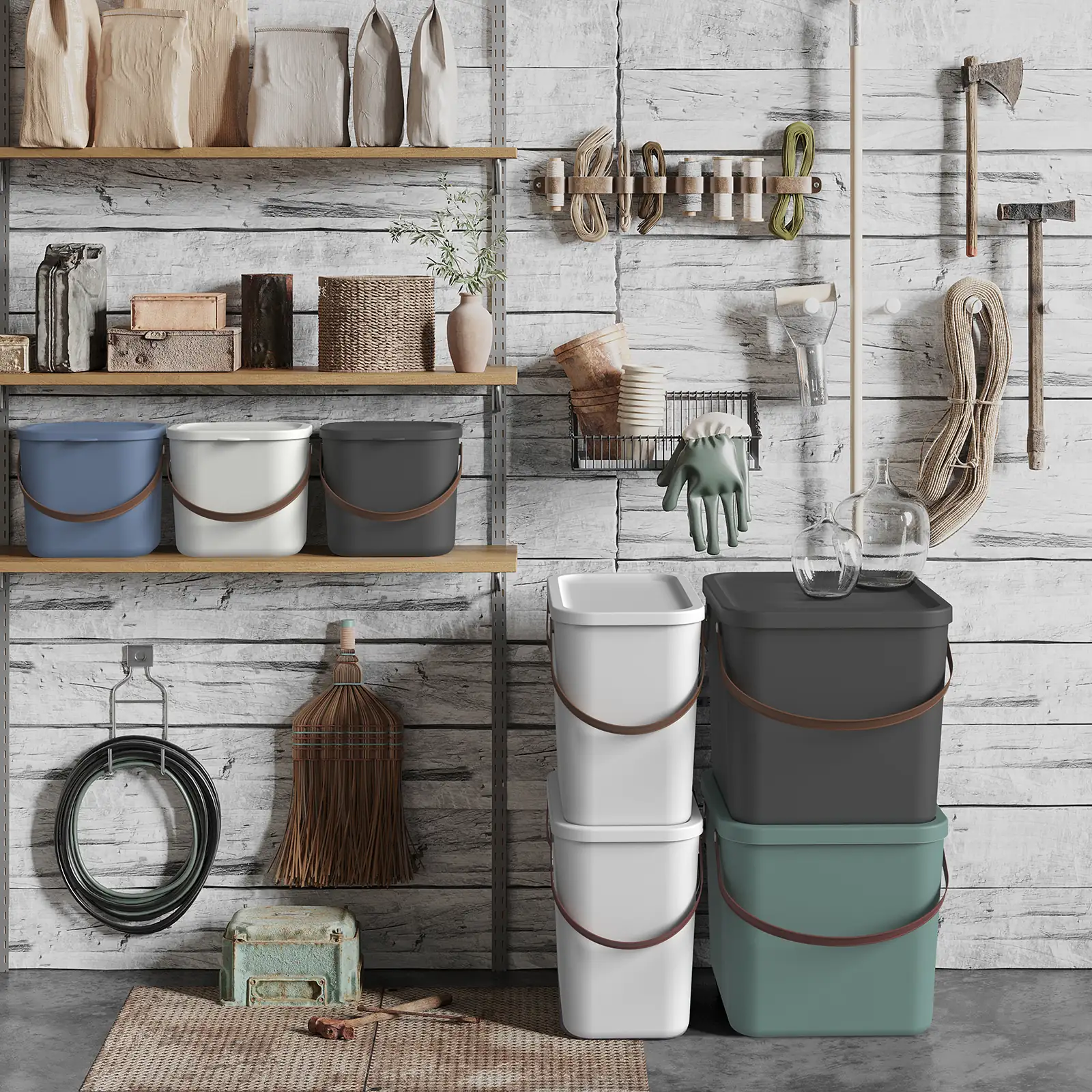 Rotho Aufbewahrungssystem Albula 25 L mistletoe white Rotho Aufbewahrungssystem Albula 25 L mistletoe white