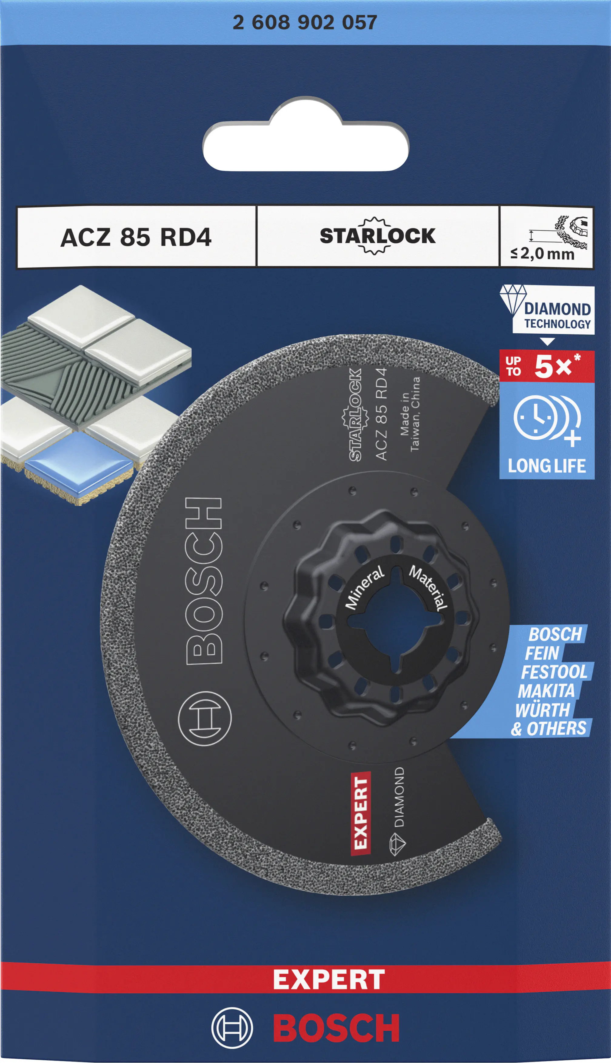 Bosch Expert Segmentsägeblatt ACZ 85 RD4 Ø 85 mm