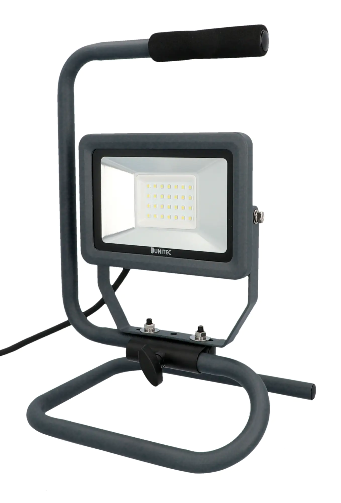 UniTec LED Baustrahler anthrazit tragbar 21 W 2550 lm  UniTec LED Baustrahler anthrazit tragbar 21 W 2550 lm