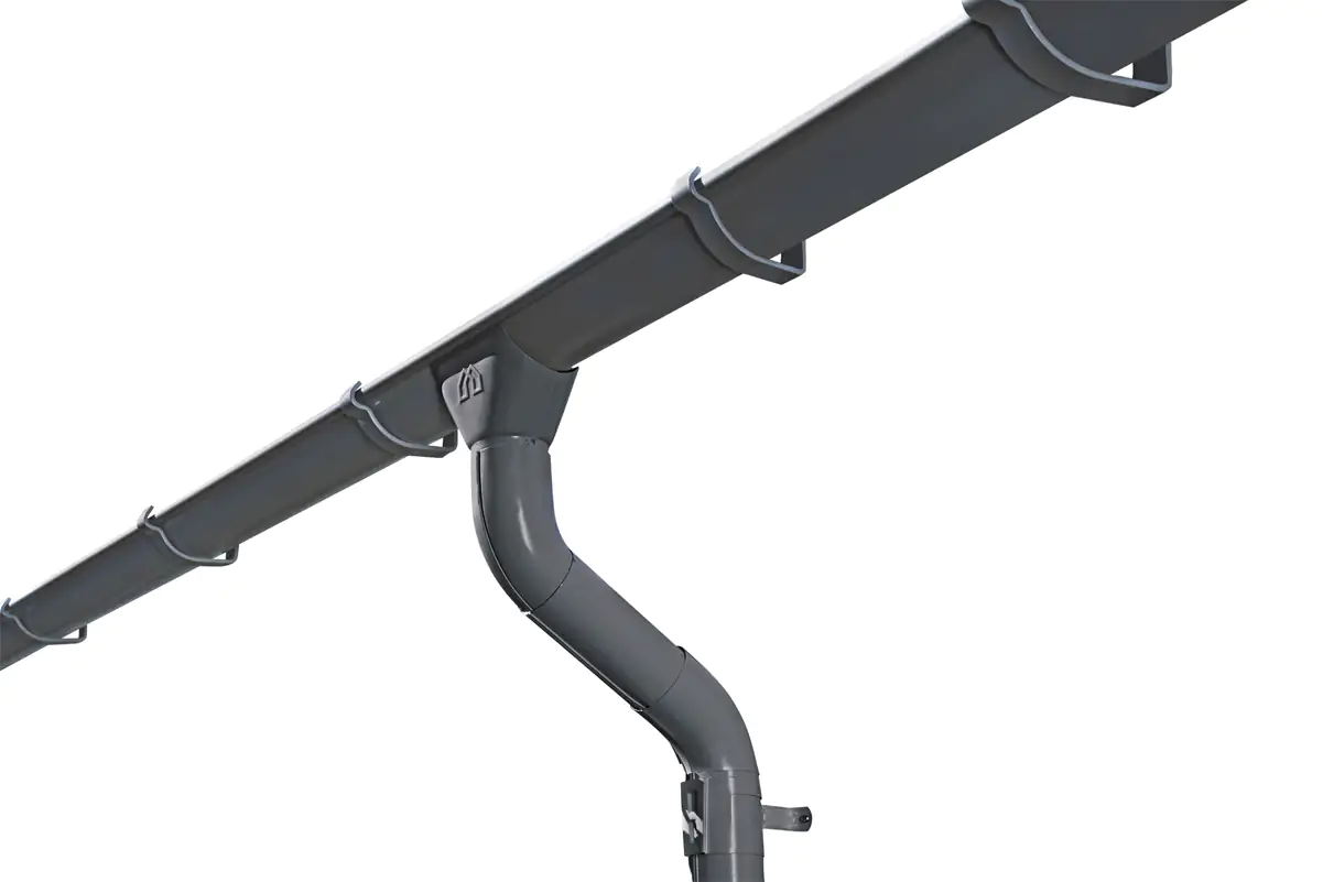 SKAN HOLZ Regenrinnen-Set für Pavillon Orleans 1, Stahl, verzinkt u. anthrazit beschichtet SKAN HOLZ Regenrinnen-Set für Pavillon Orleans 1, Stahl, verzinkt u. anthrazit beschichtet