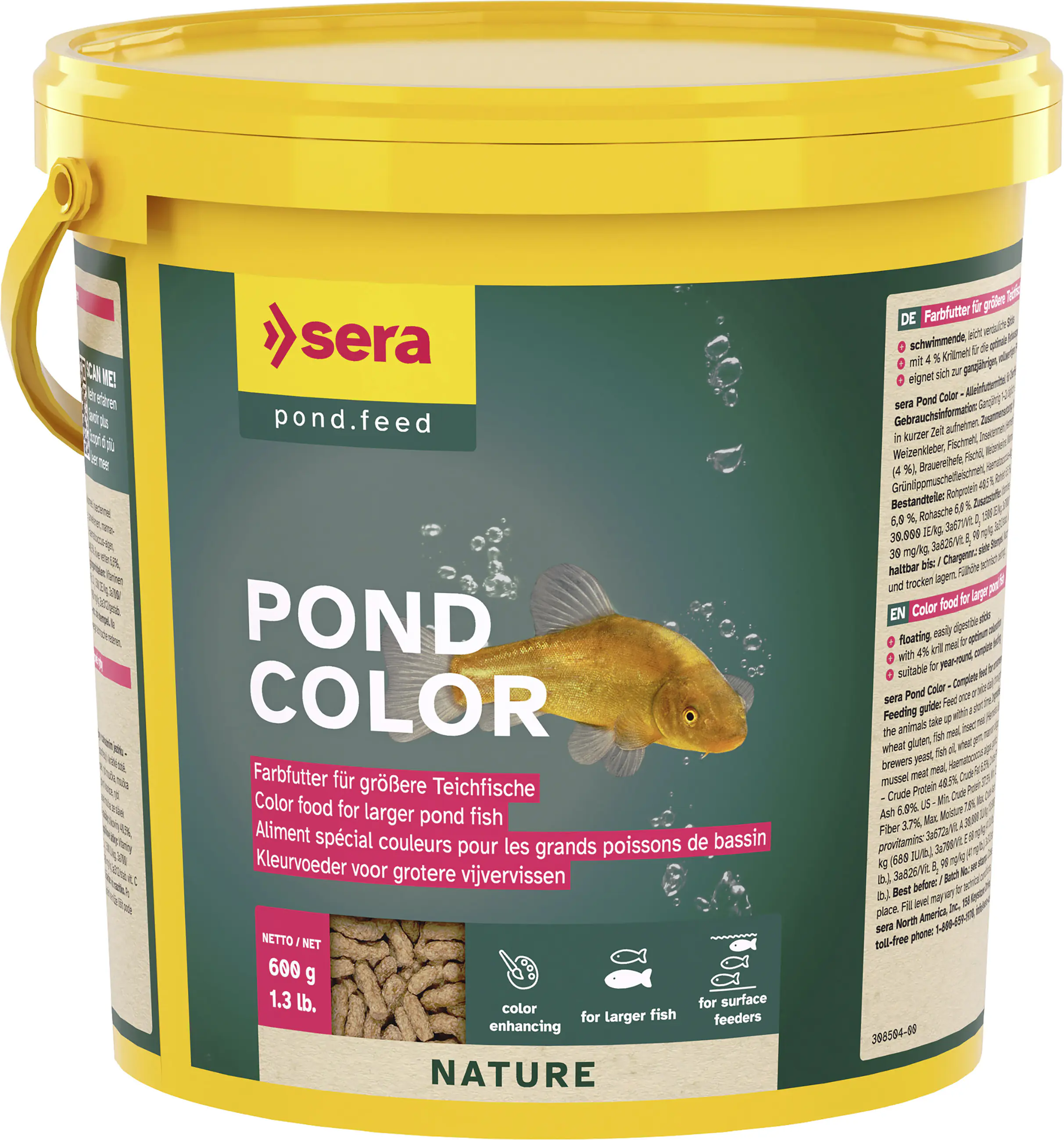 Sera Pond Fischfutter Teich Color 3,8 l Sera Pond Fischfutter Teich Color 3,8 l