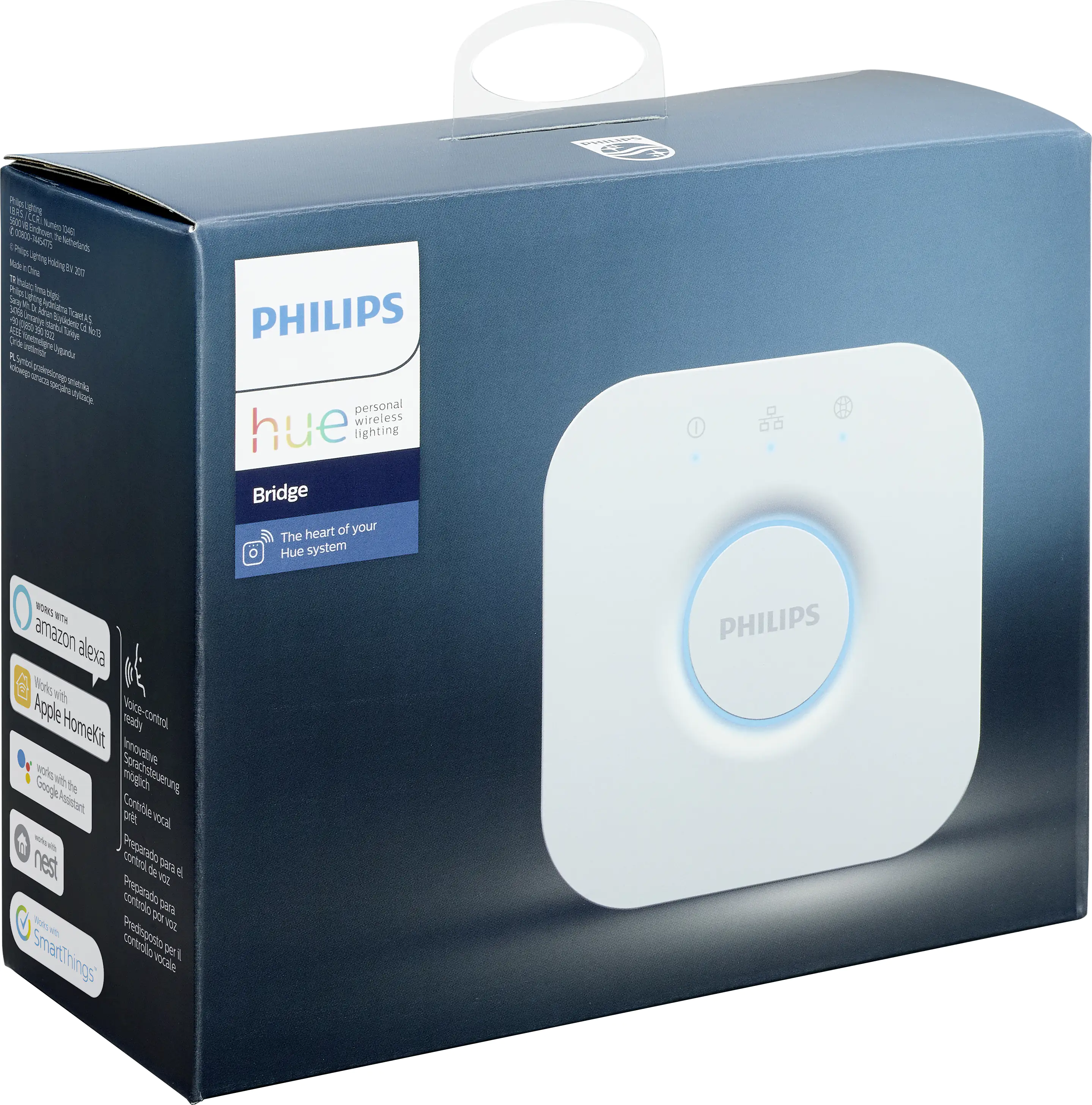 Philips Hue Bridge weiß max. 10 Zubehör + 50 Lampen Philips Hue Bridge weiß max. 10 Zubehör + 50 Lampen