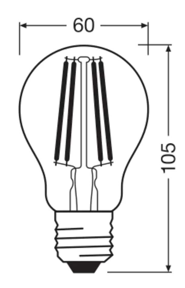 Bellalux LED Leuchtmittel Klassik A100 E27 11 W warmweiß klar