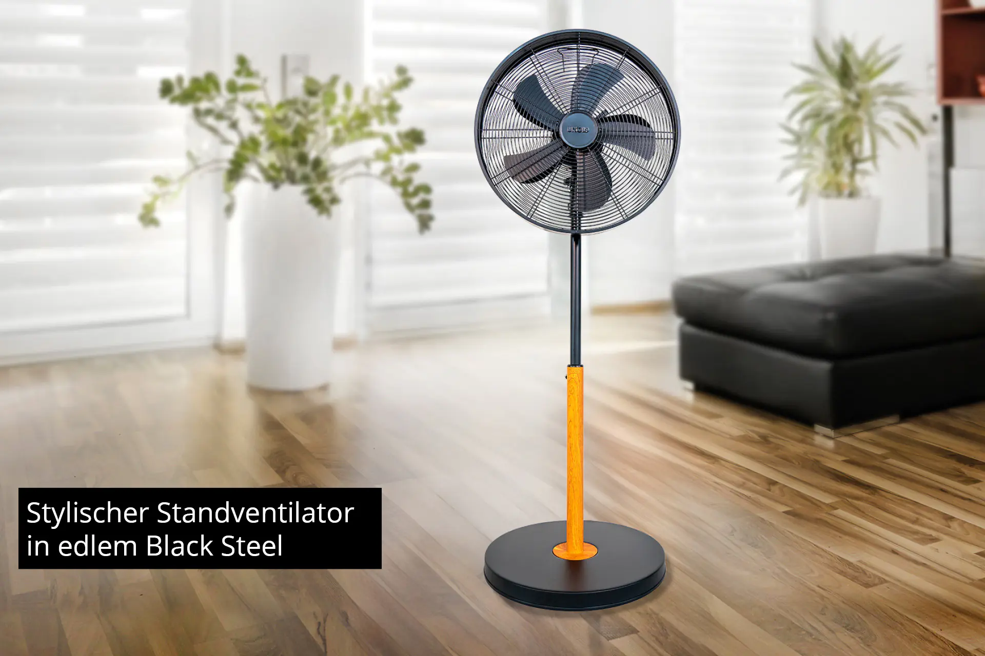 Unold Standventilator Black Steal Ø 44 cm schwarz Unold Standventilator Black Steal Ø 44 cm schwarz