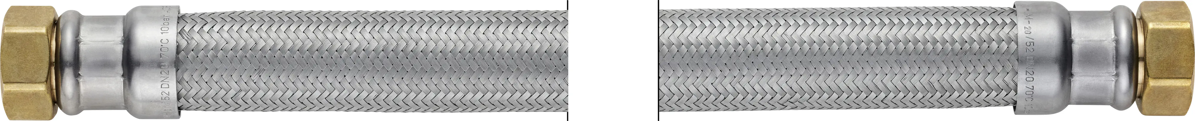 Techline NT Panzerschlauch IG 3/4" x IG 3/4", DN20, 50 cm