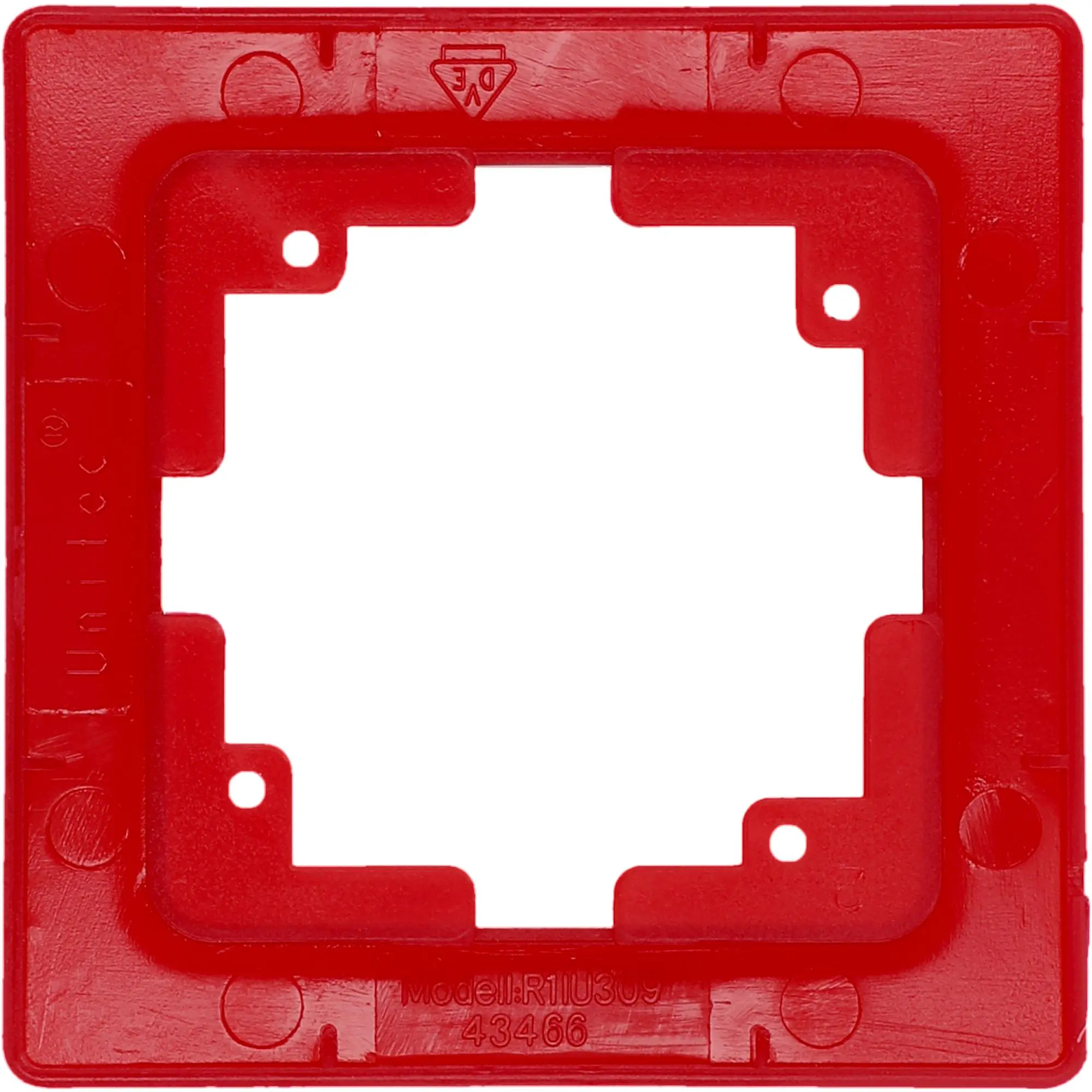 Unitec Abdeckrahmen Monaco 1-fach rot