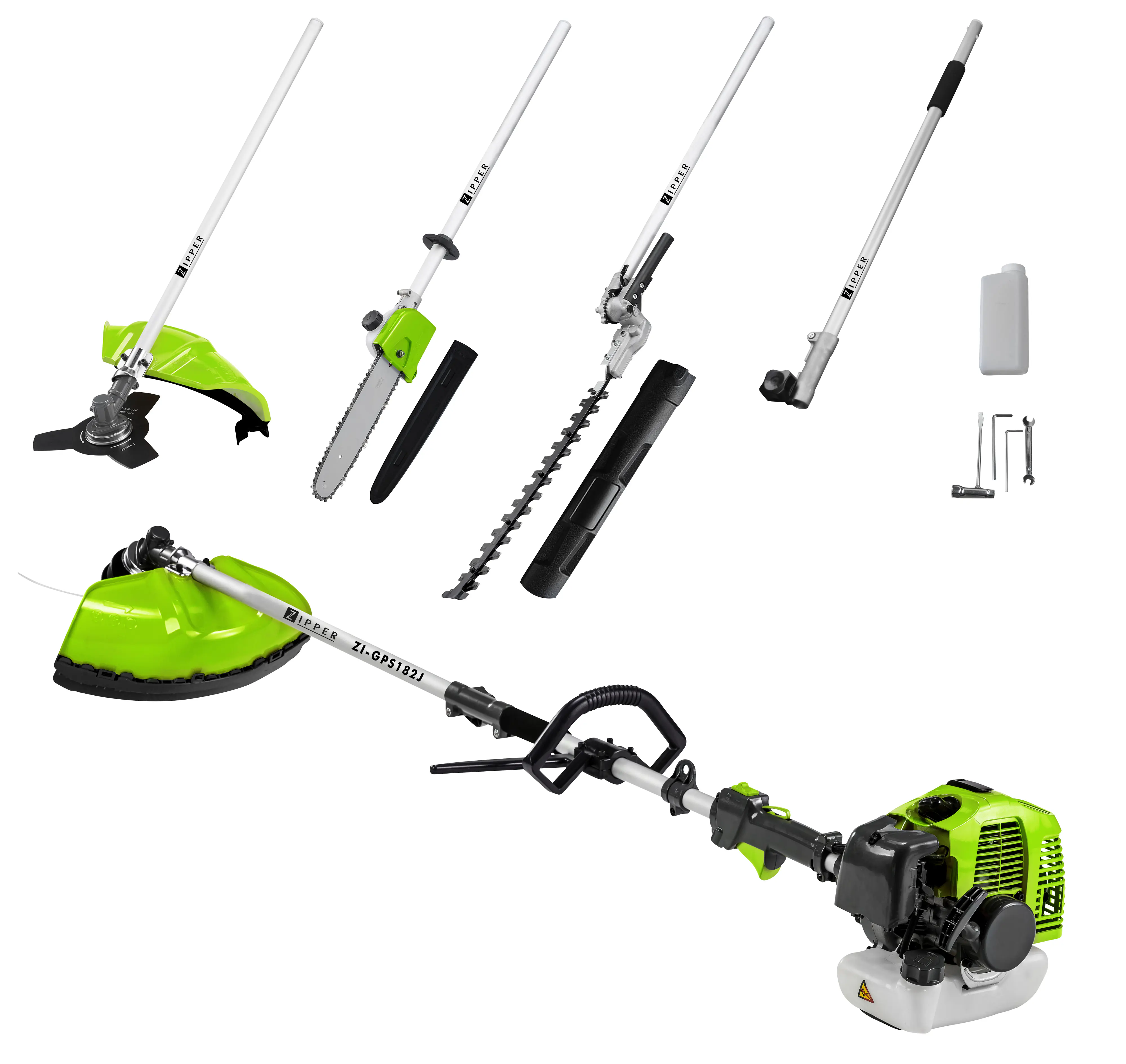 Zipper 4 in 1 Benzin-Gartenpflege-Set ZI-GPS182J