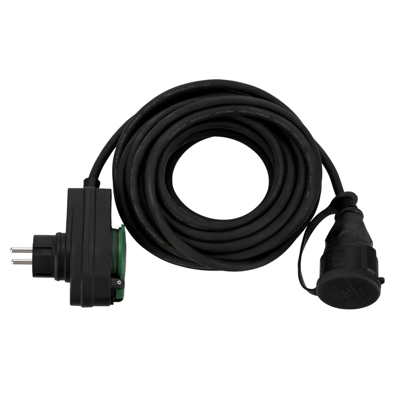 REV Ritter Verlängerungkabel Powersplit 25 Meter, Innen und Außen