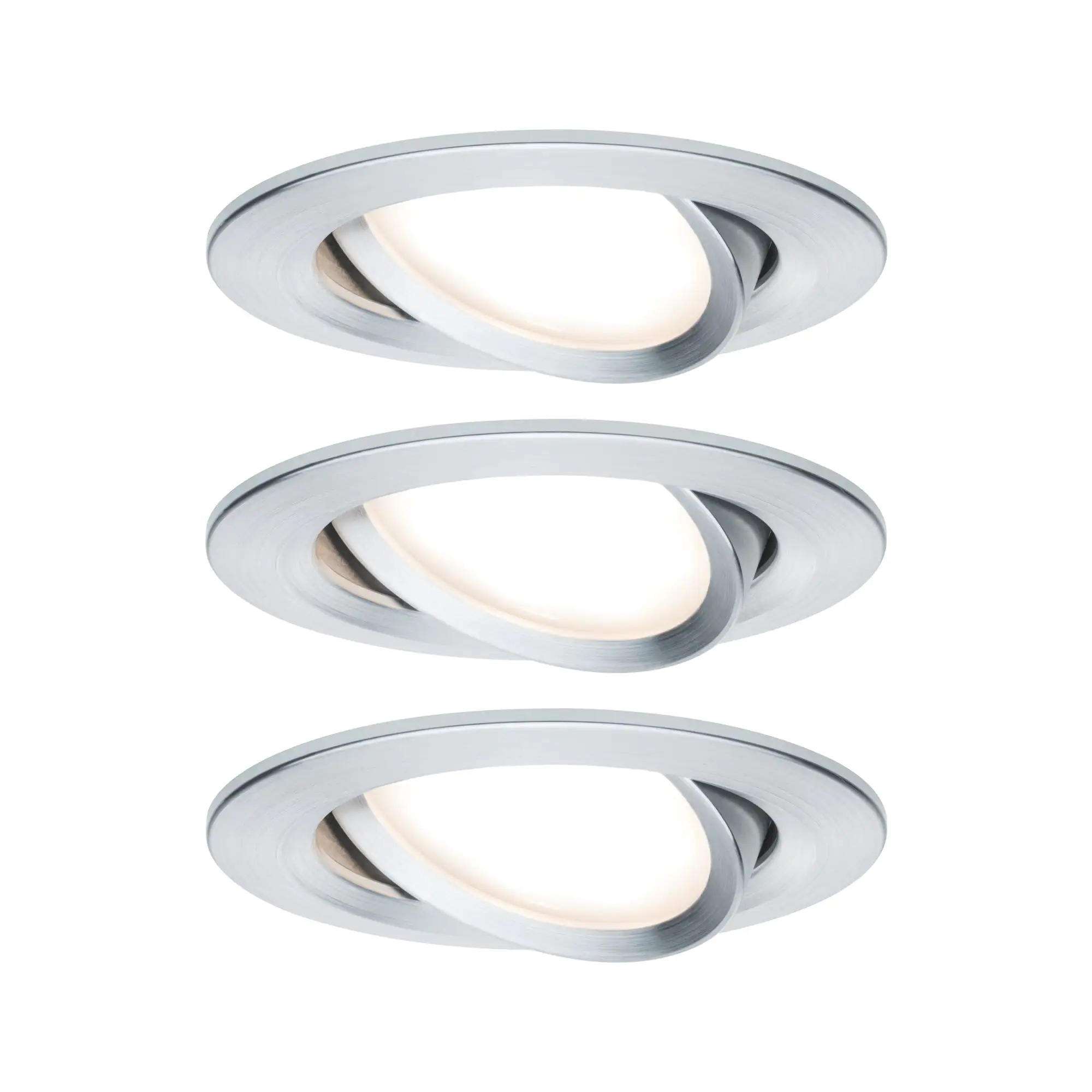 Paulmann LED Einbauleuchte Nova Coin 3er Set Ø 8,4 cm schwenkbar dimmbar