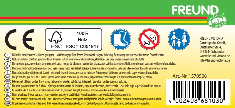 Freund Victoria Kinderhäckchen 75 cm Stiel