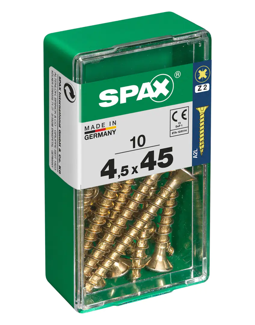 Spax Universalschrauben 4.5 x 45 mm PZ 2 - 10 Stk.
