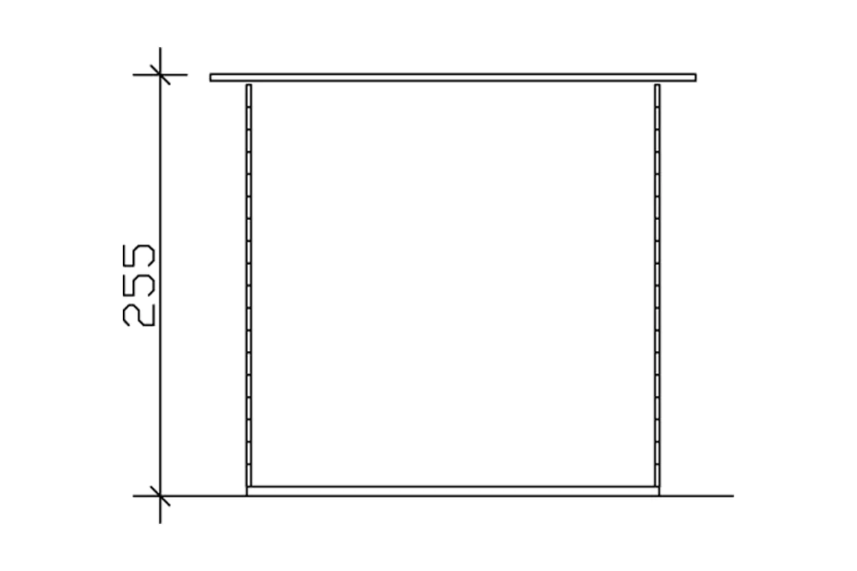 4018211028108_2111439 SKAN HOLZ Gartenhaus Venlo 1 250 x 250 cm schiefergrau mit Fußboden